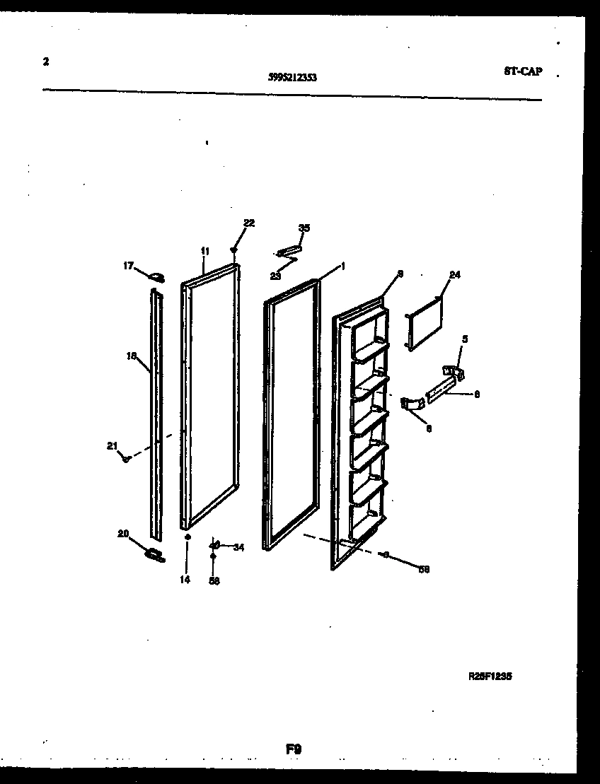 02 - FREEZER DOOR PARTS