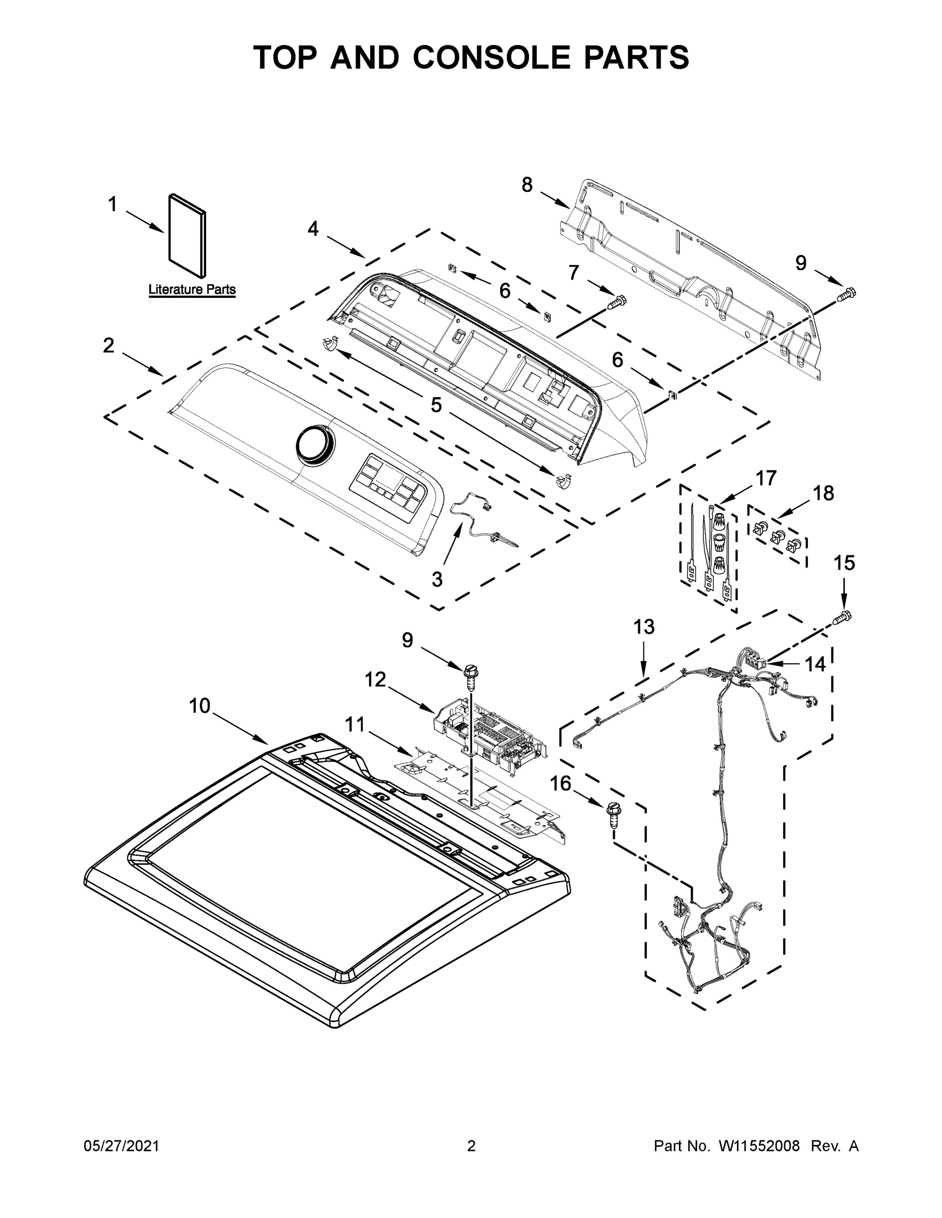 02 - TOP AND CONSOLE PARTS