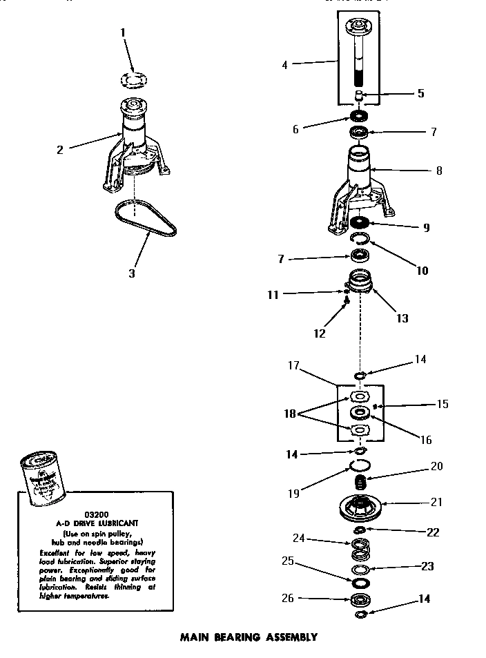 16 - MAIN BEARING ASSY
