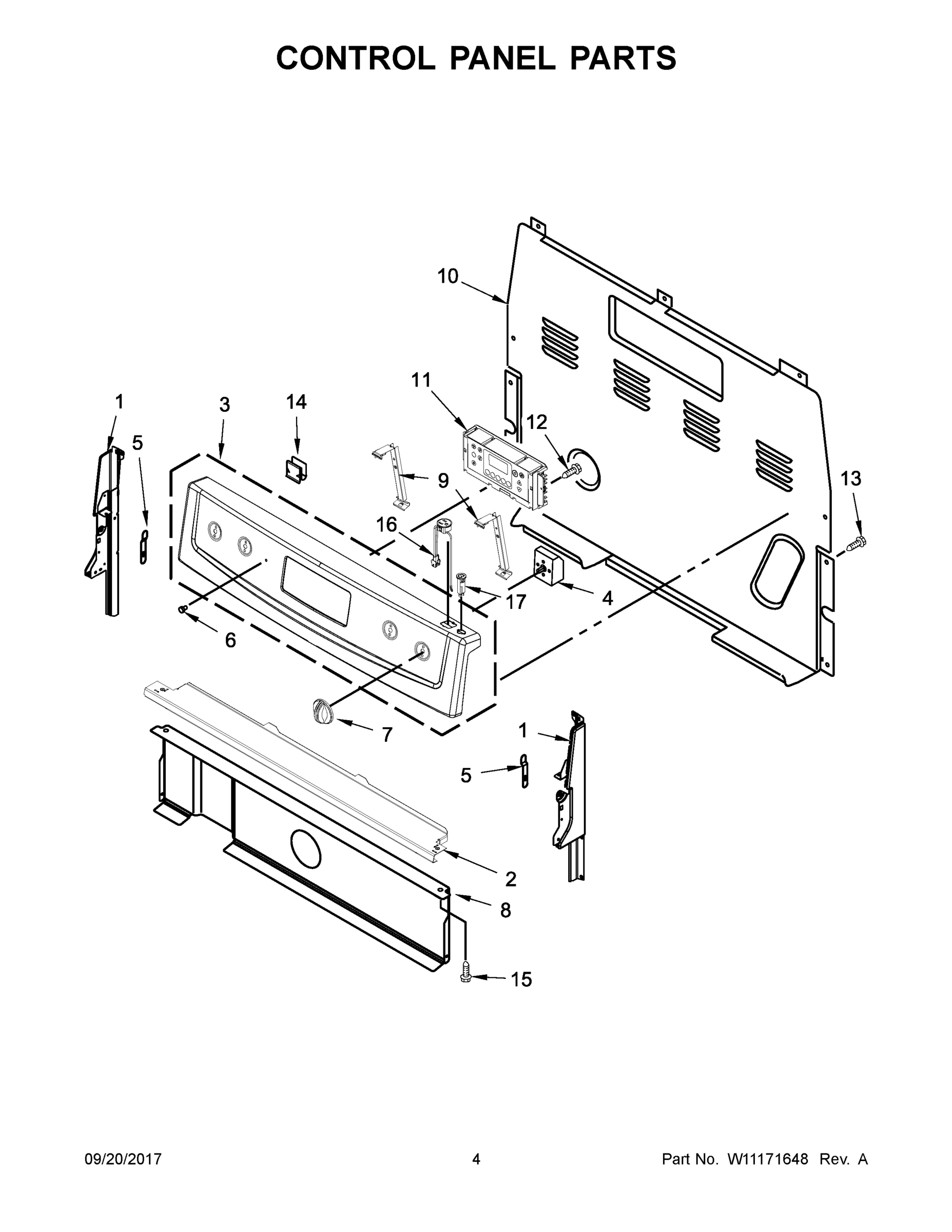 03 - CONTROL PANEL PARTS