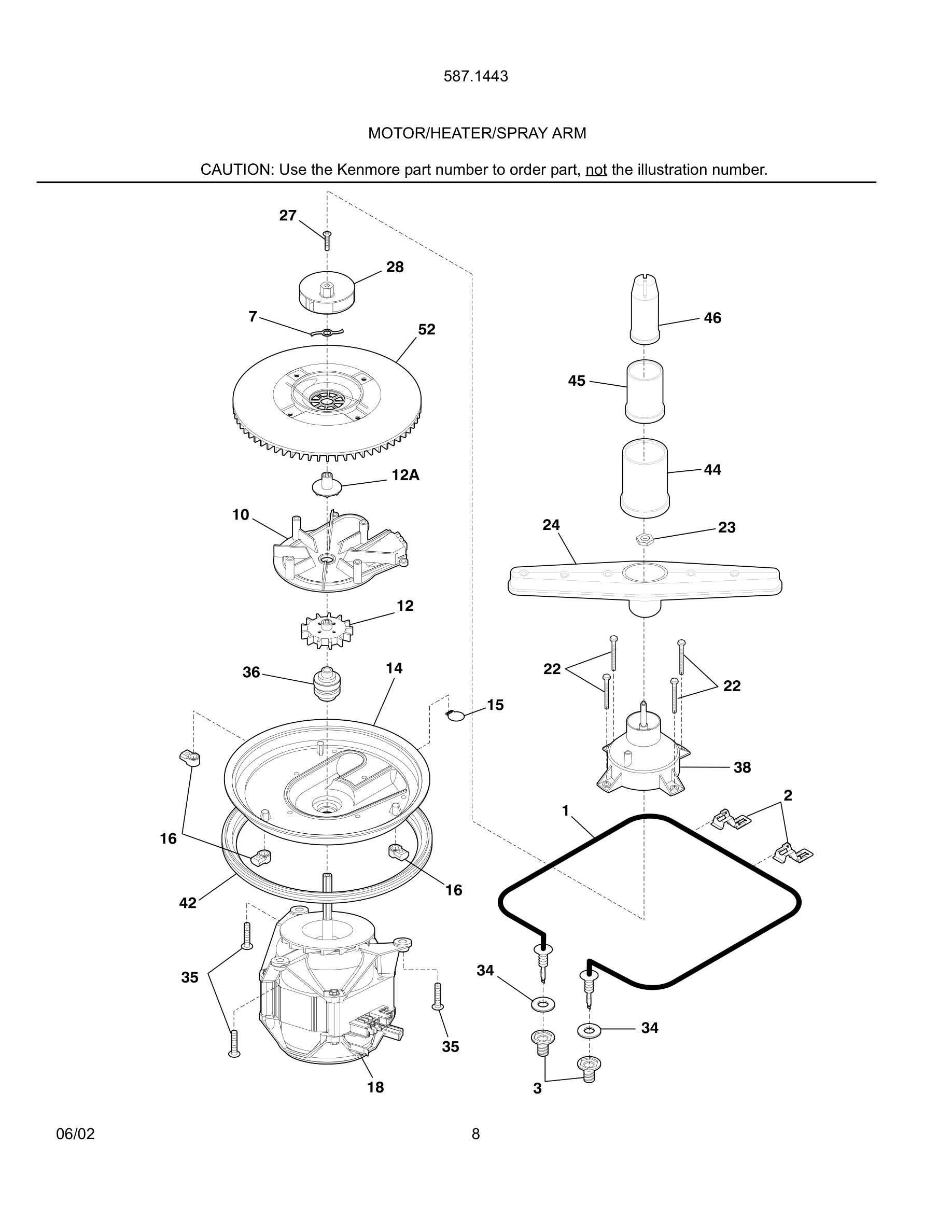 09 - MOTOR/HEATER/SPRAY ARM