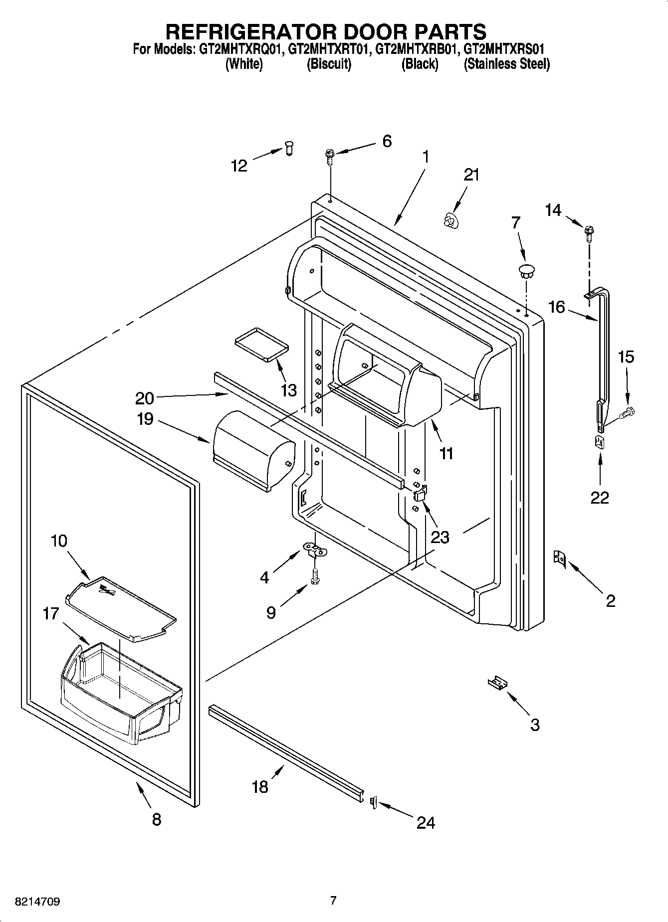 04 - REFRIGERATOR DOOR PARTS