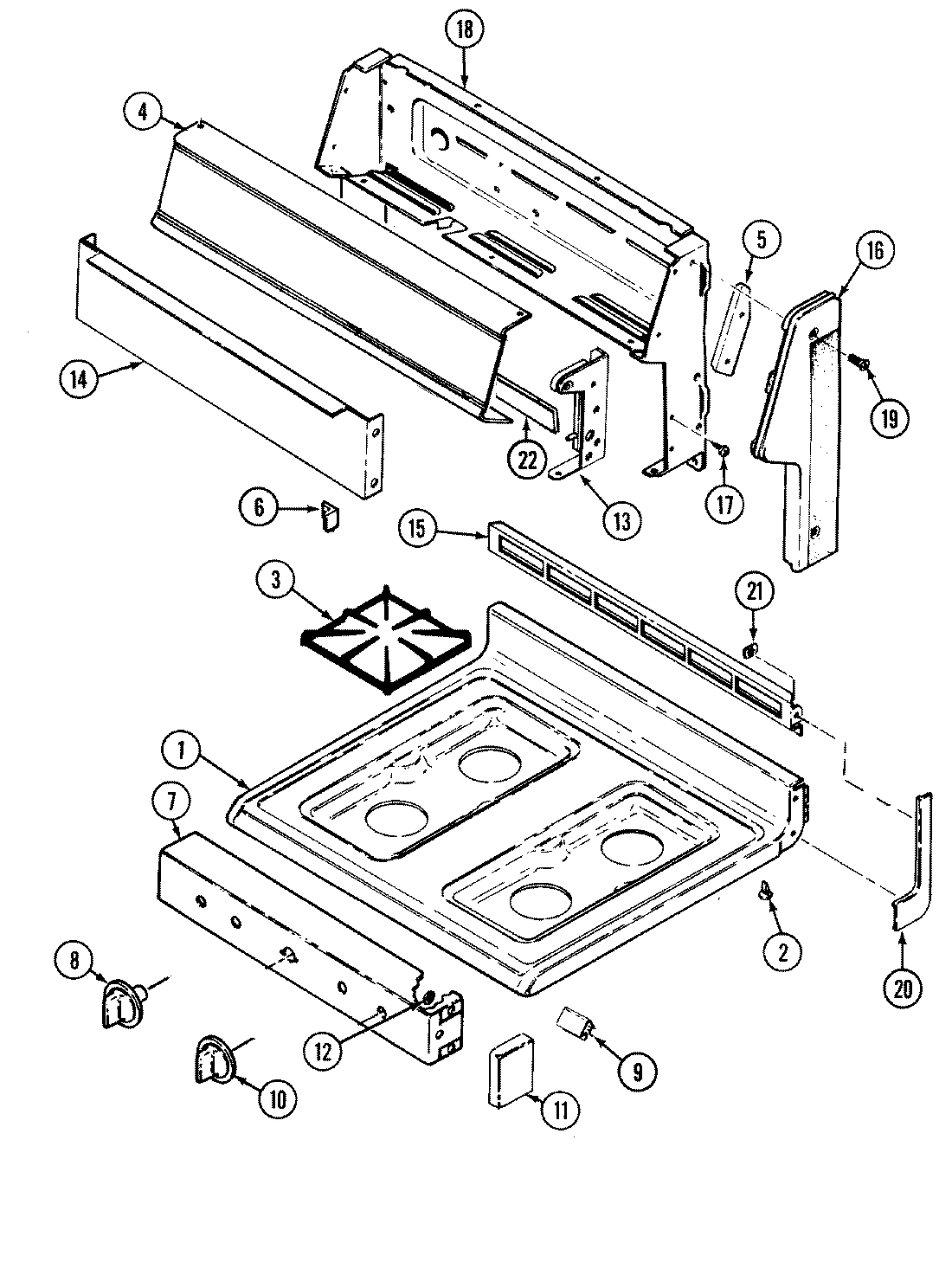 04 - TOP ASSEMBLY/CONTROL PANEL