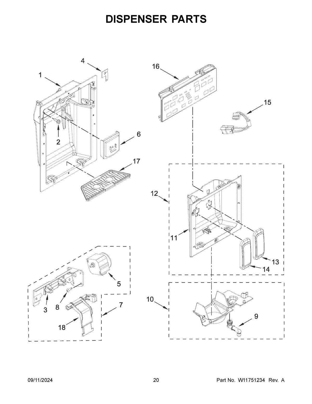 11 - DISPENSER PARTS
