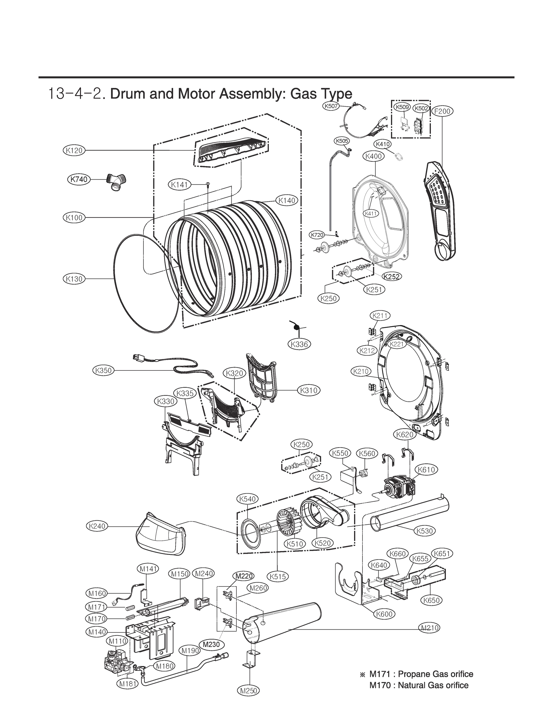 DRUM AND MOTOR ASSEMBLY