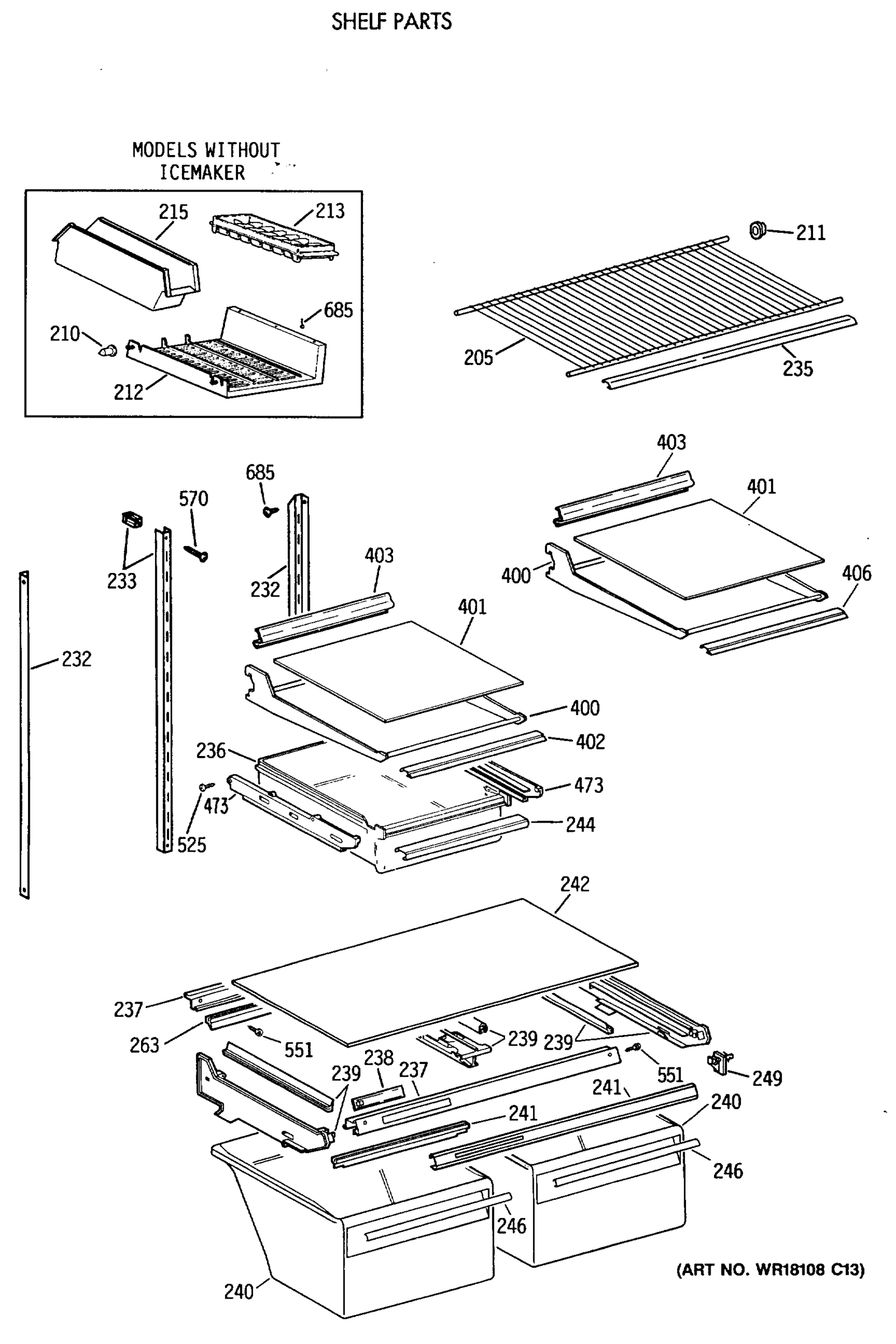 SHELF PARTS