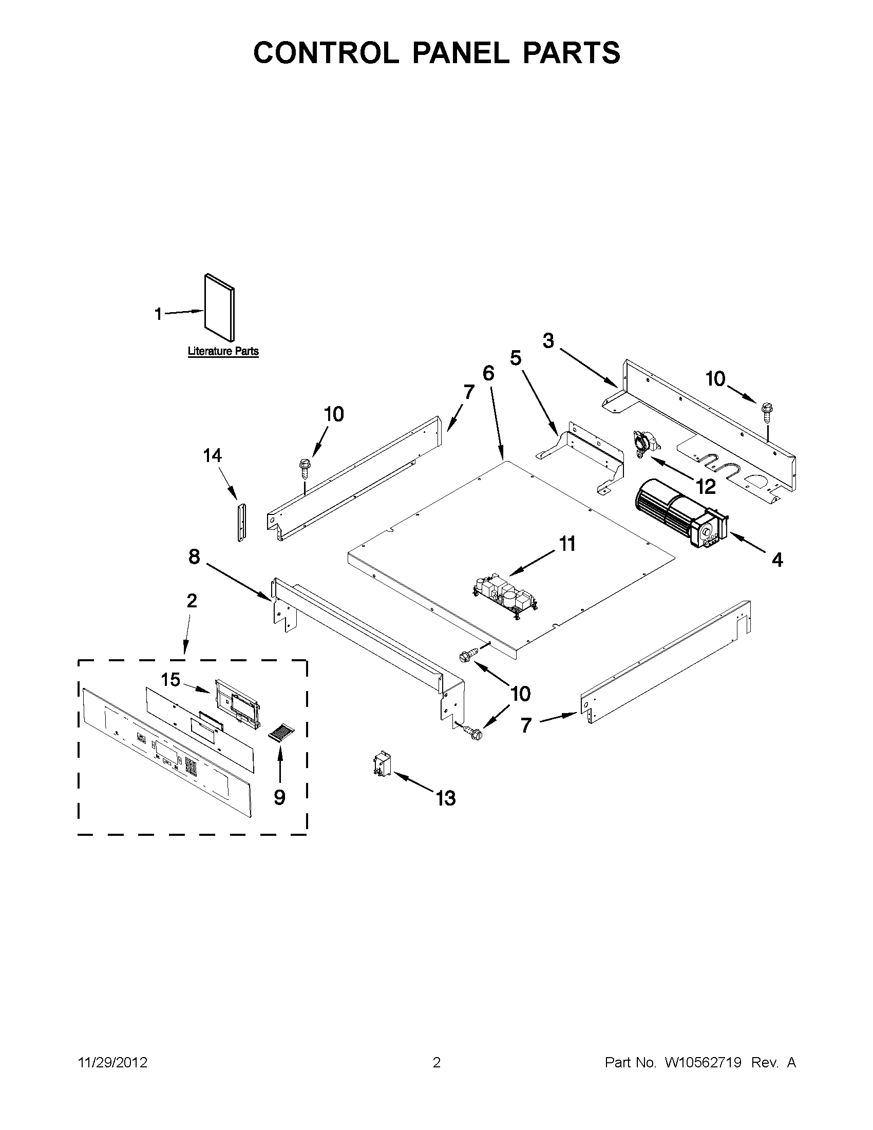 01 - CONTROL PANEL PARTS