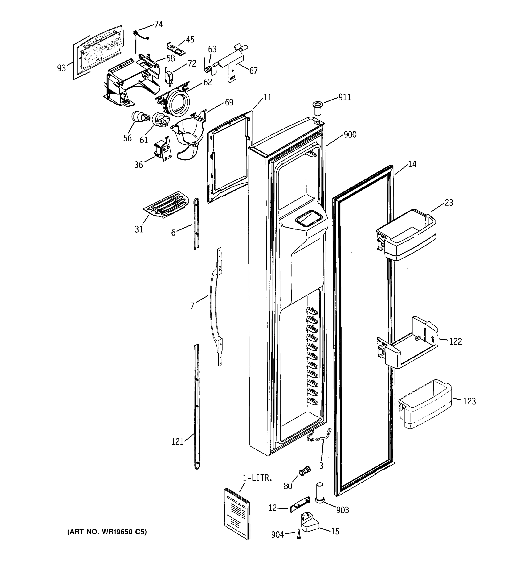 FREEZER DOOR