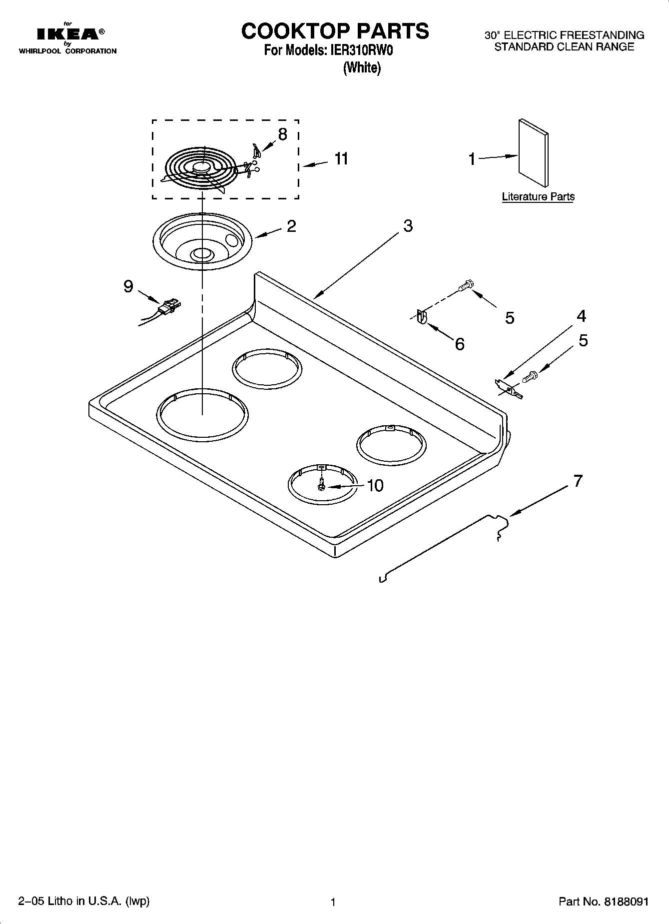 01 - COOKTOP PARTS