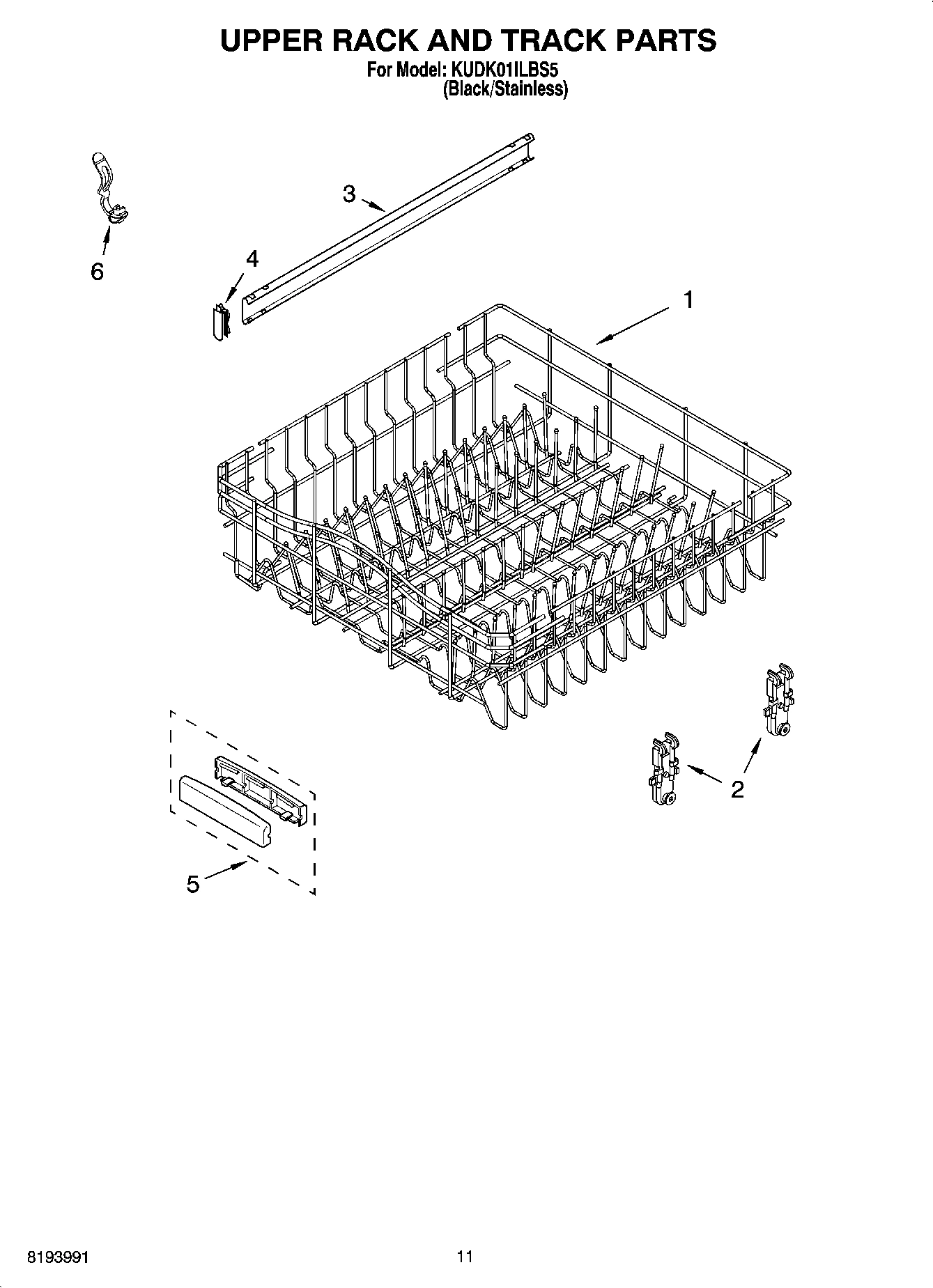 09 - UPPER RACK AND TRACK PARTS