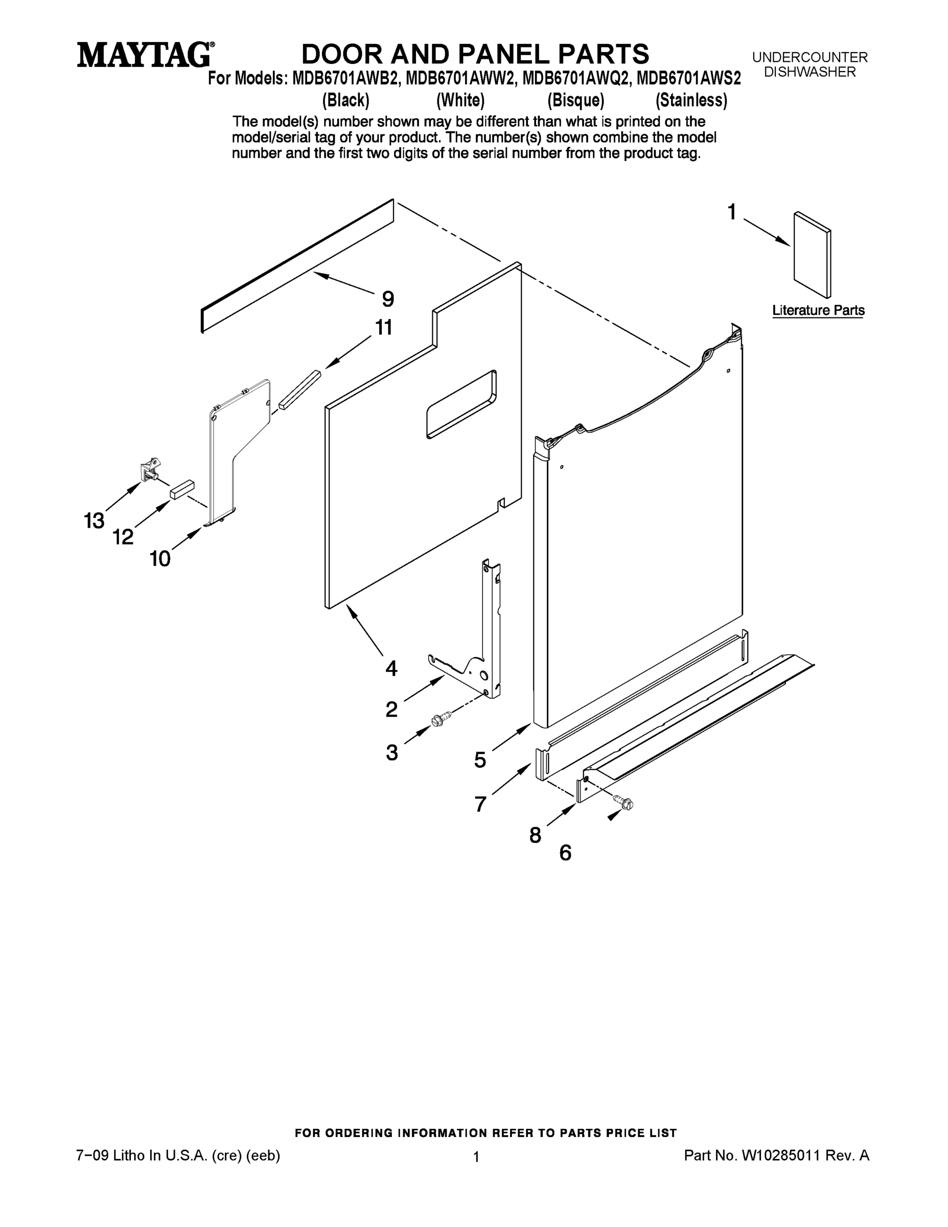 01 - DOOR AND PANEL PARTS