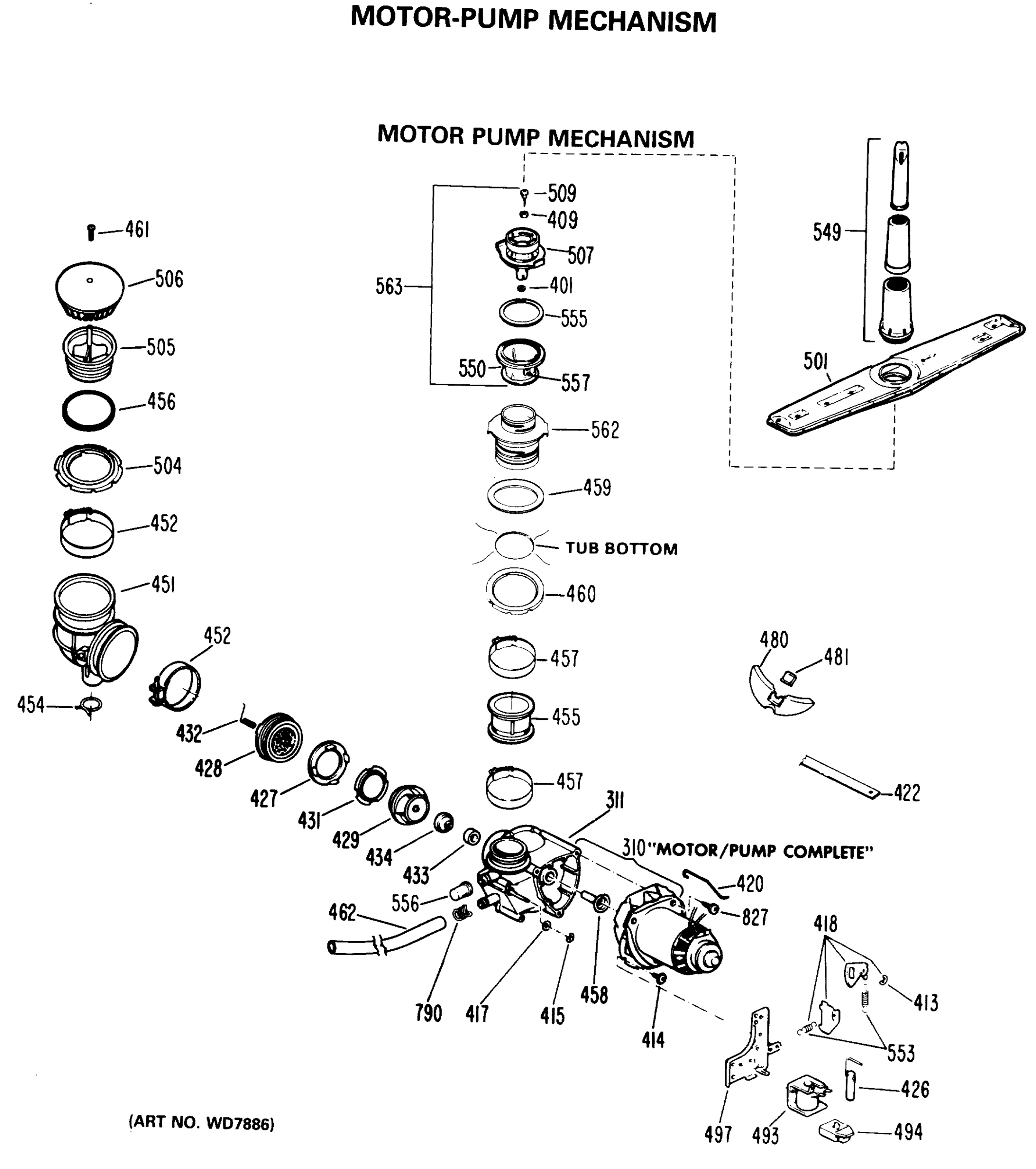 MOTOR-PUMP MECHANISM