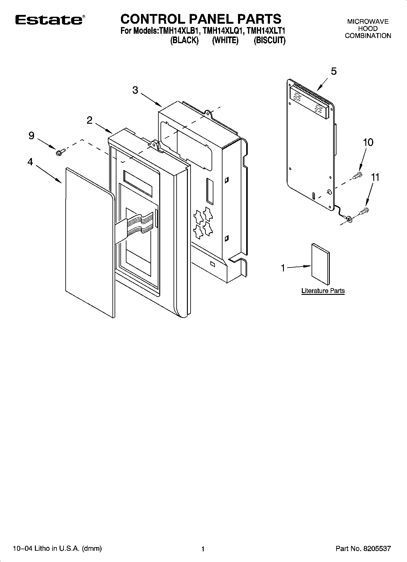01 - CONTROL PANEL PARTS