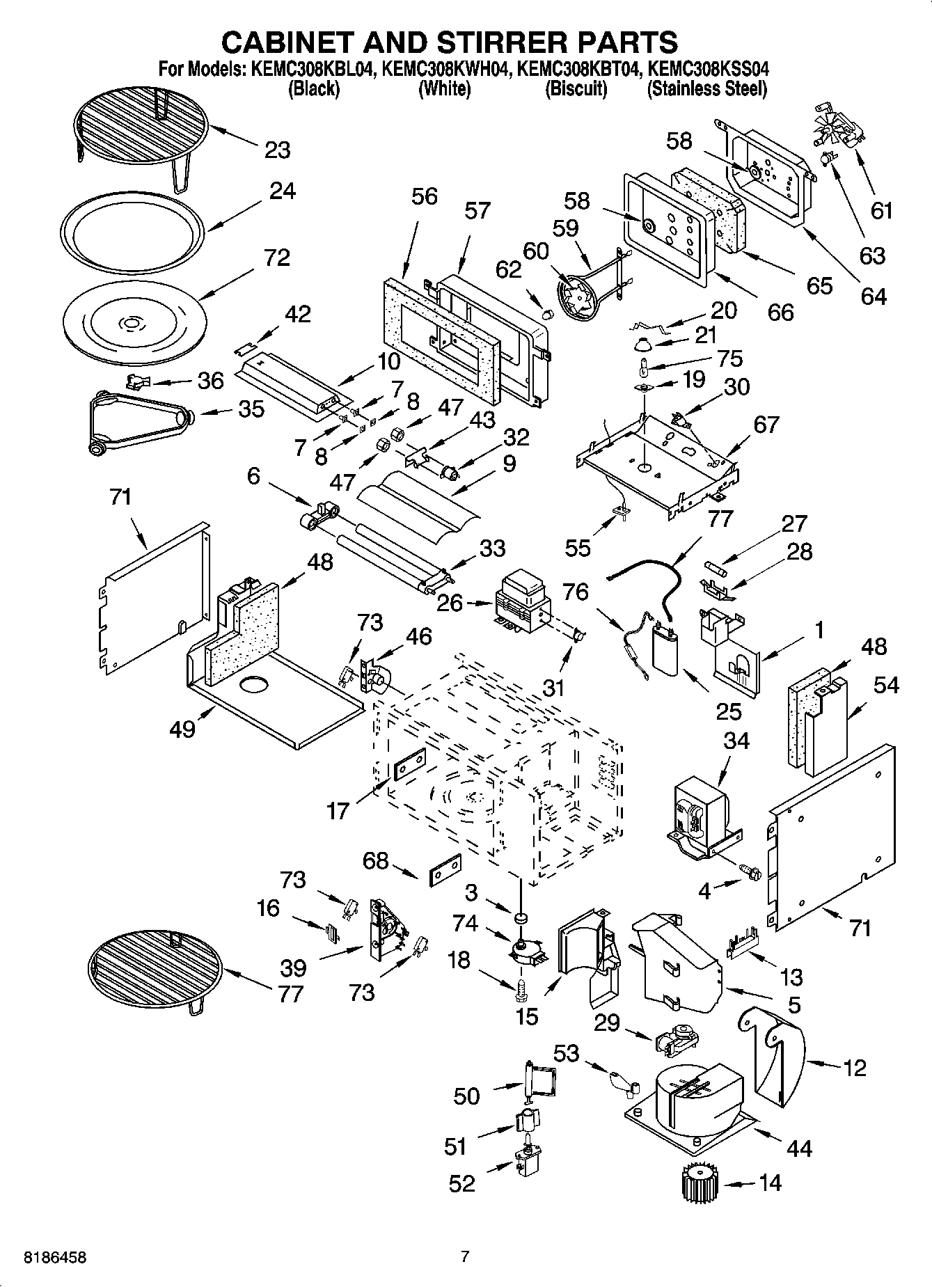 06 - CABINET AND STIRRER PARTS