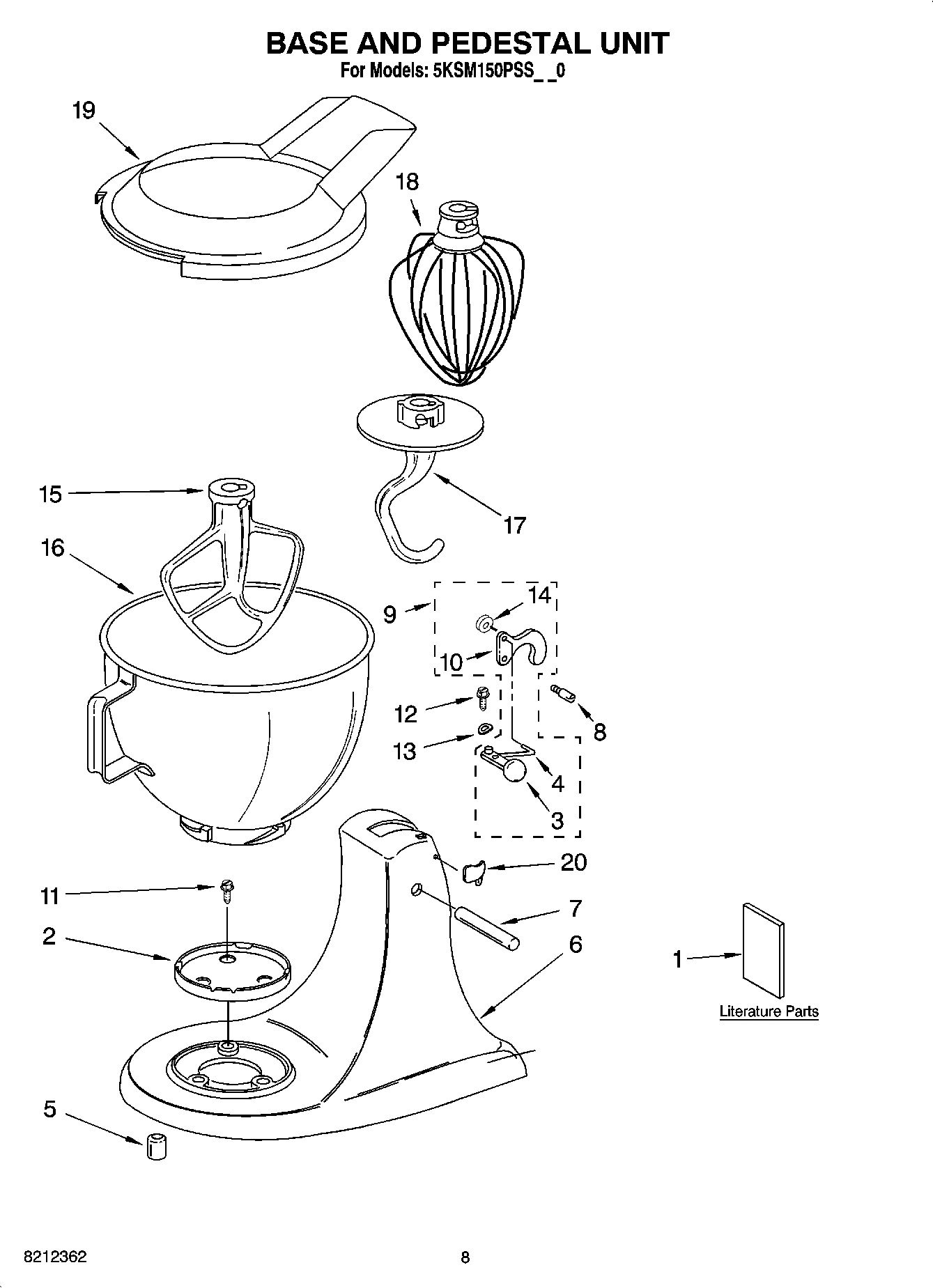 04 - BASE AND PEDESTAL UNIT, OPTIONAL PARTS