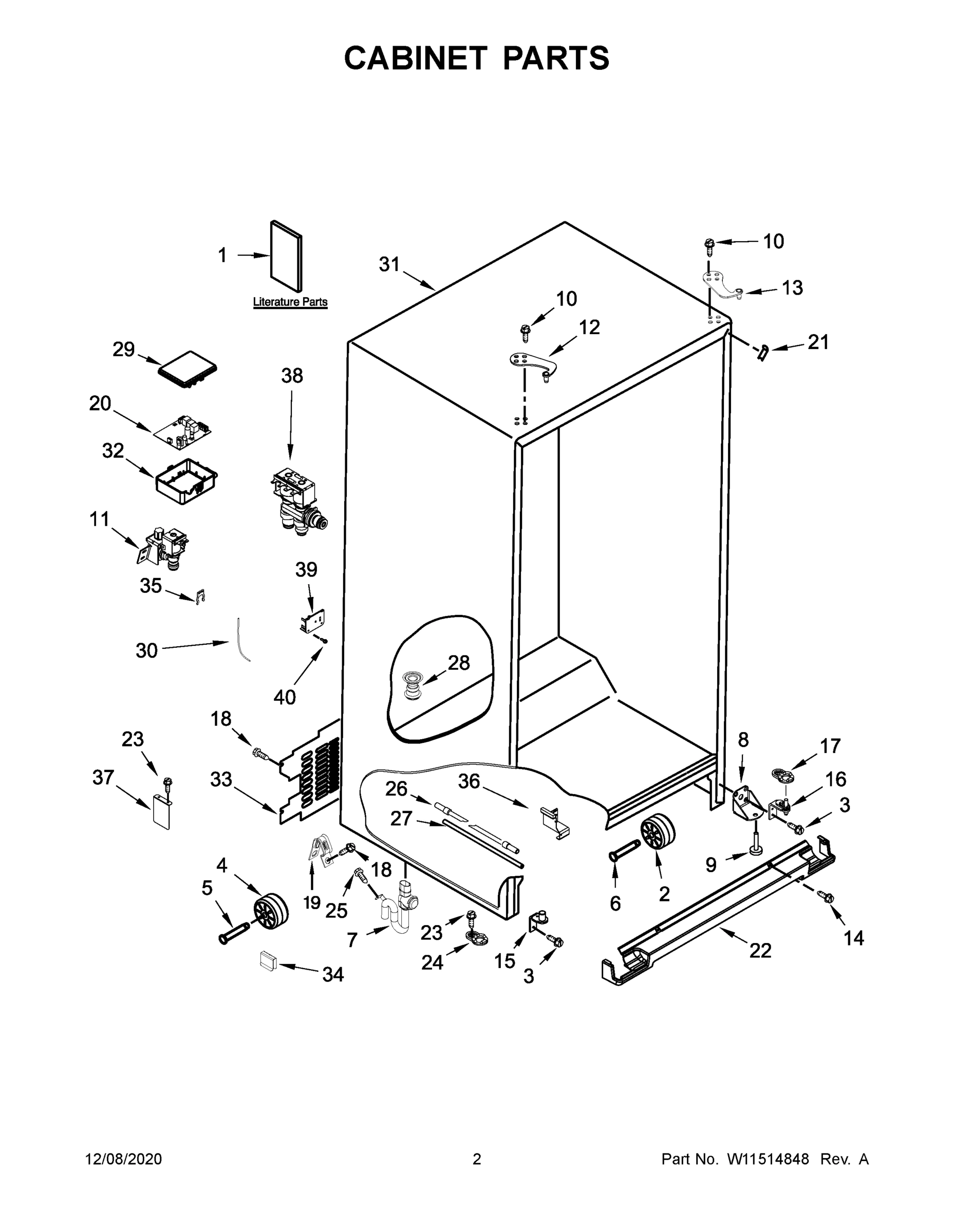 02 - CABINET PARTS