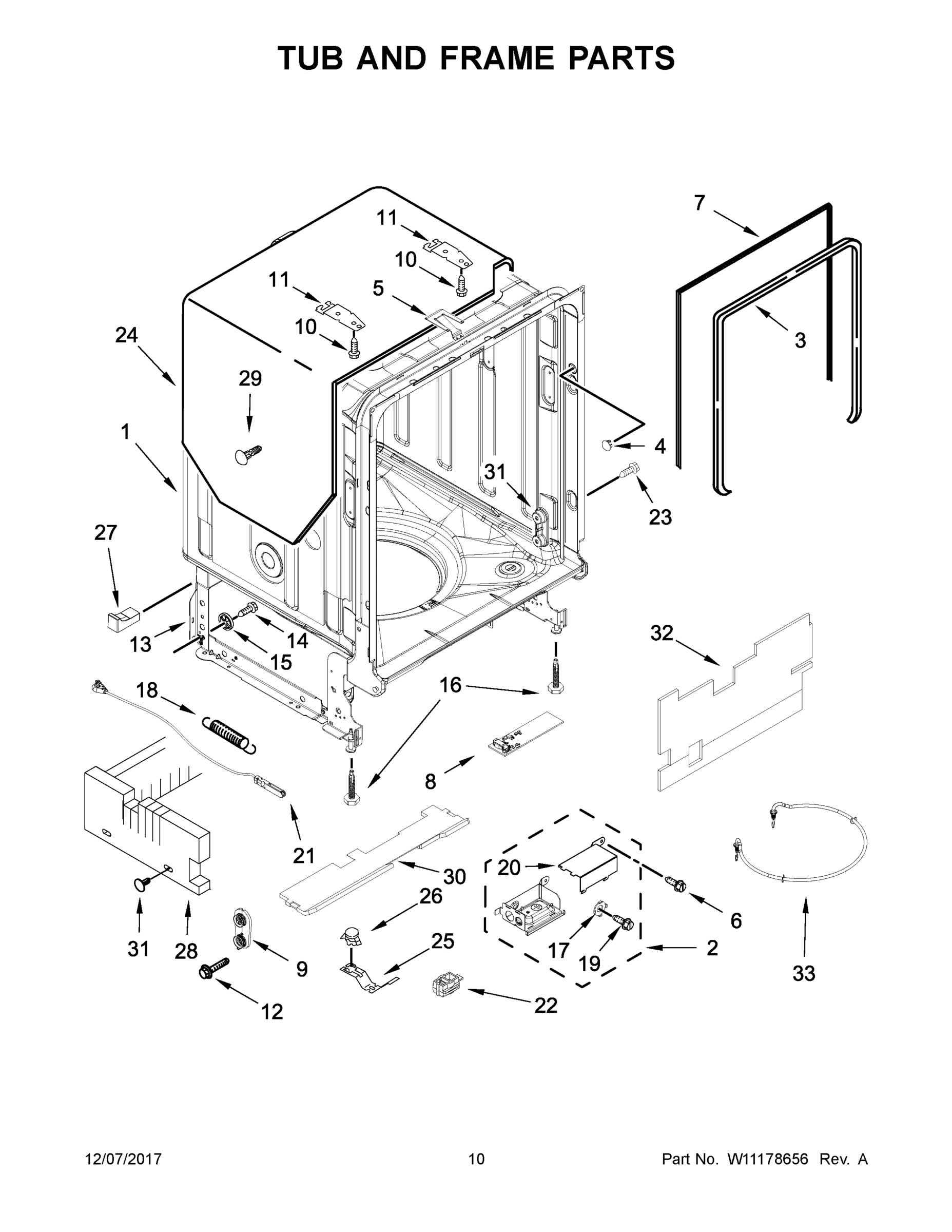 06 - TUB AND FRAME PARTS