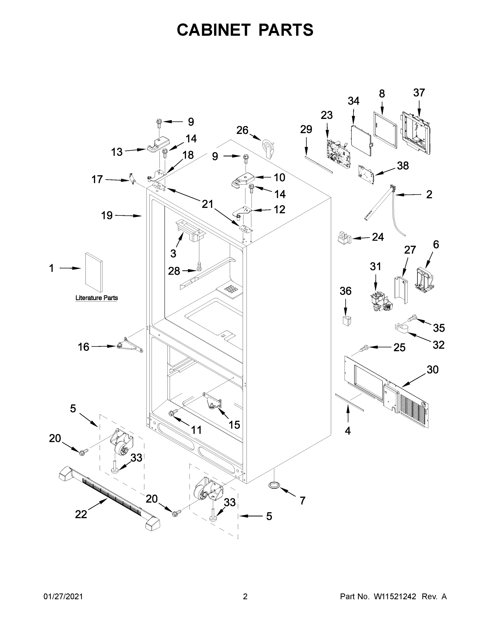 02 - CABINET PARTS