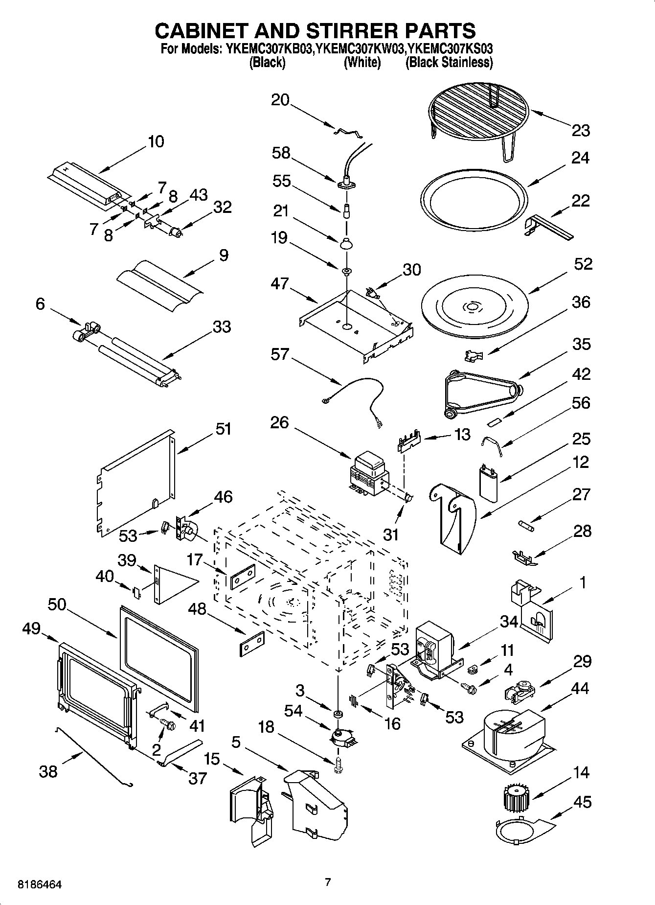06 - CABINET AND STIRRER PARTS