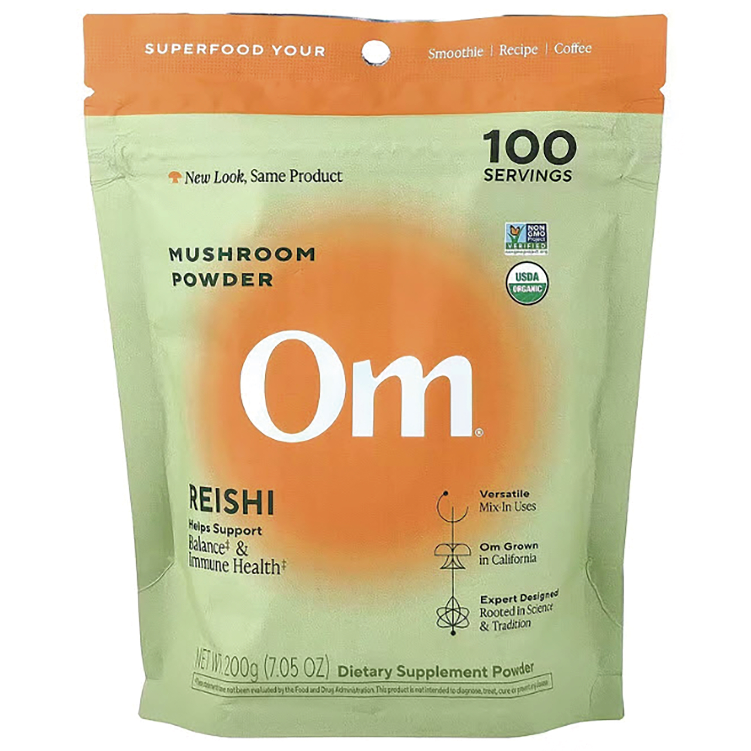 OM Mushrooms Reishi Mushroom Powder | 7.05 oz Powder | Herbs and Supplements