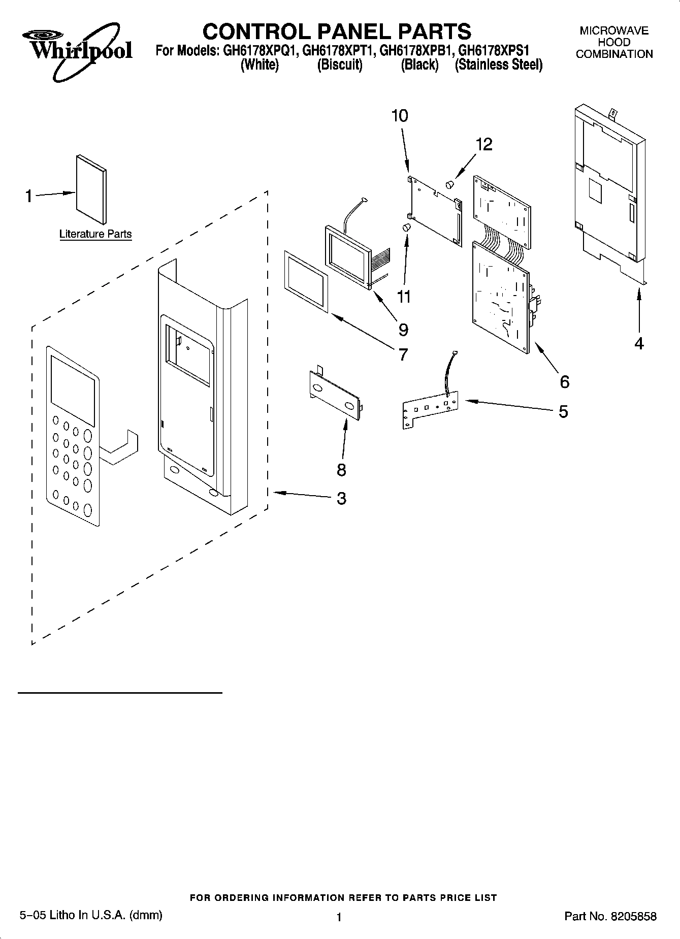 01 - CONTROL PANEL PARTS