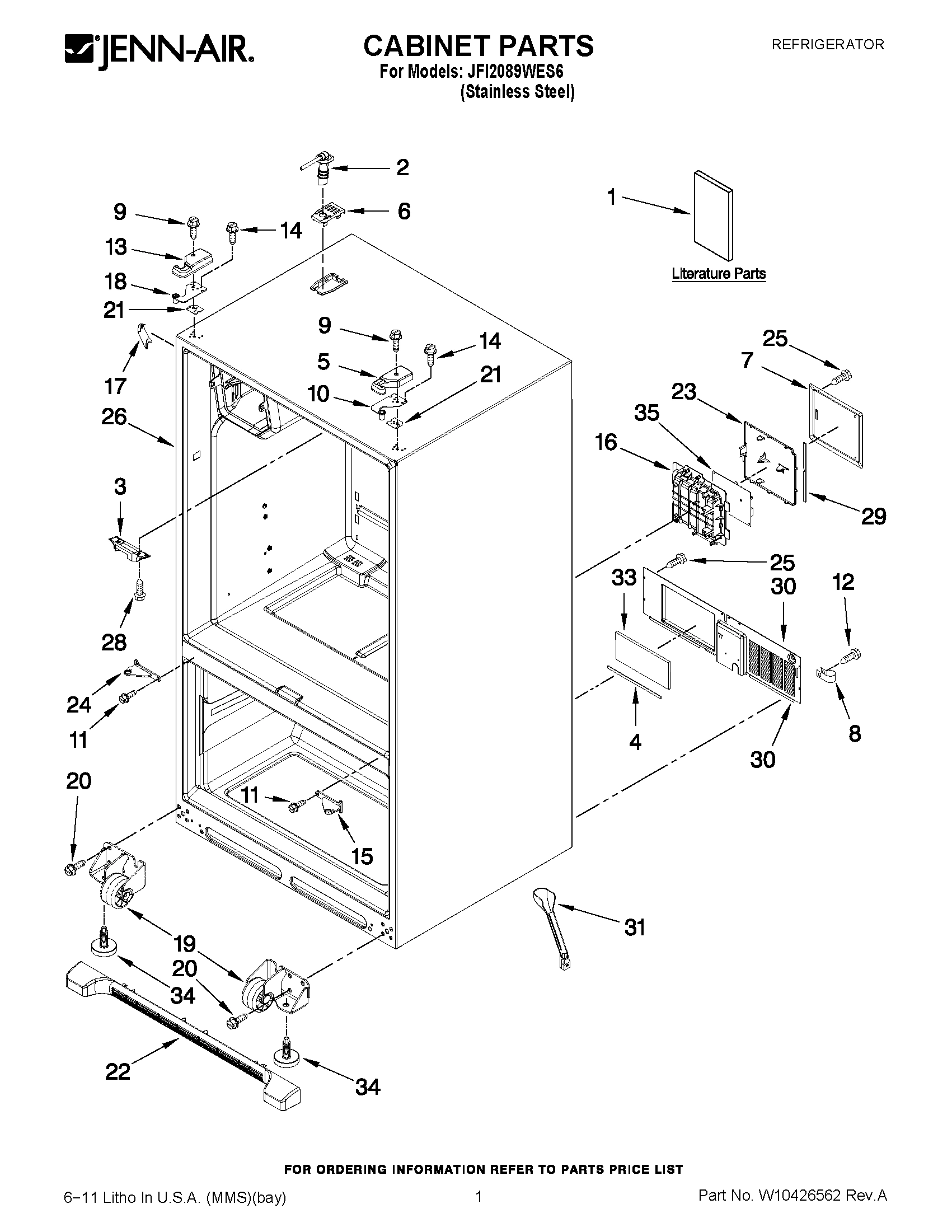 01 - CABINET PARTS