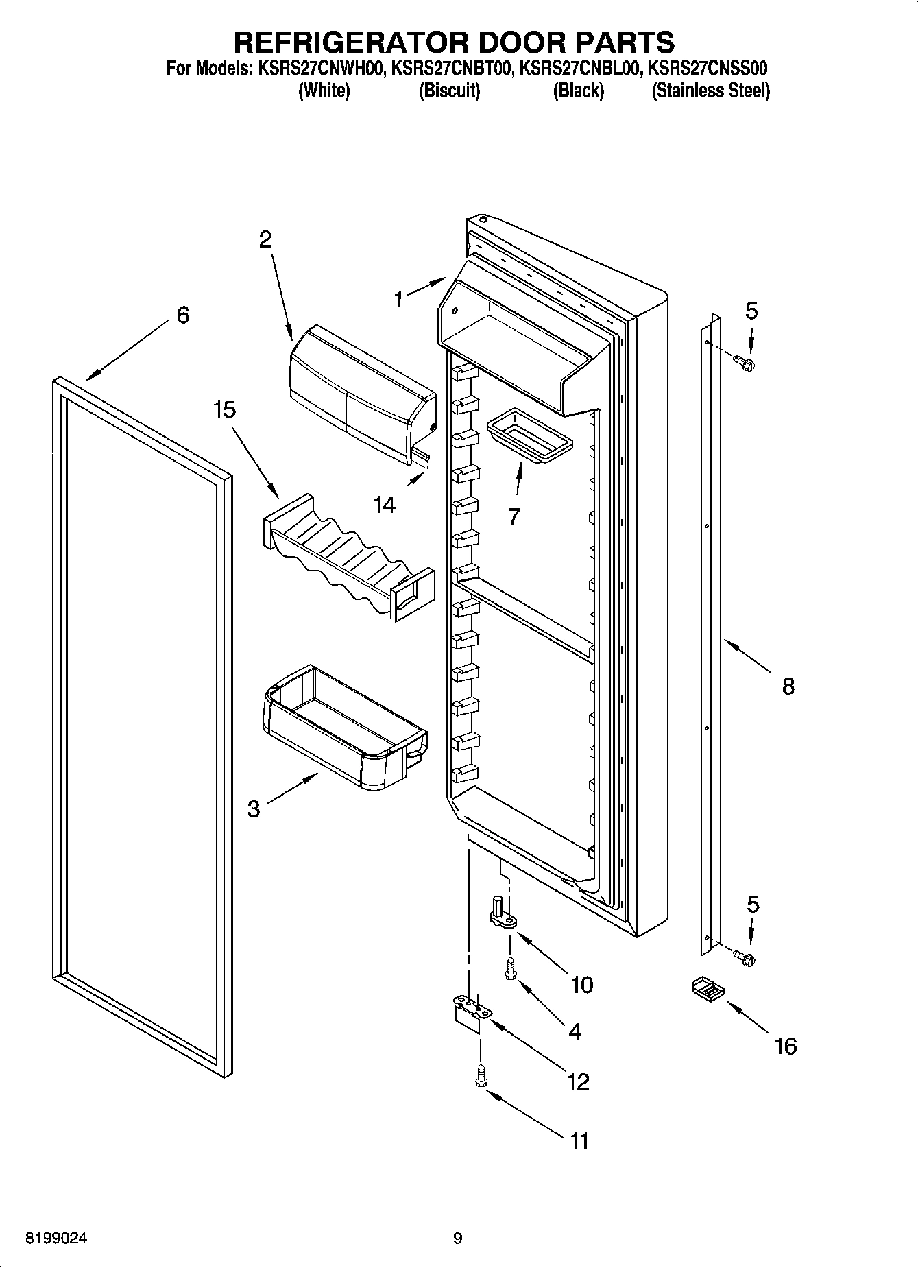 06 - REFRIGERATOR DOOR PARTS