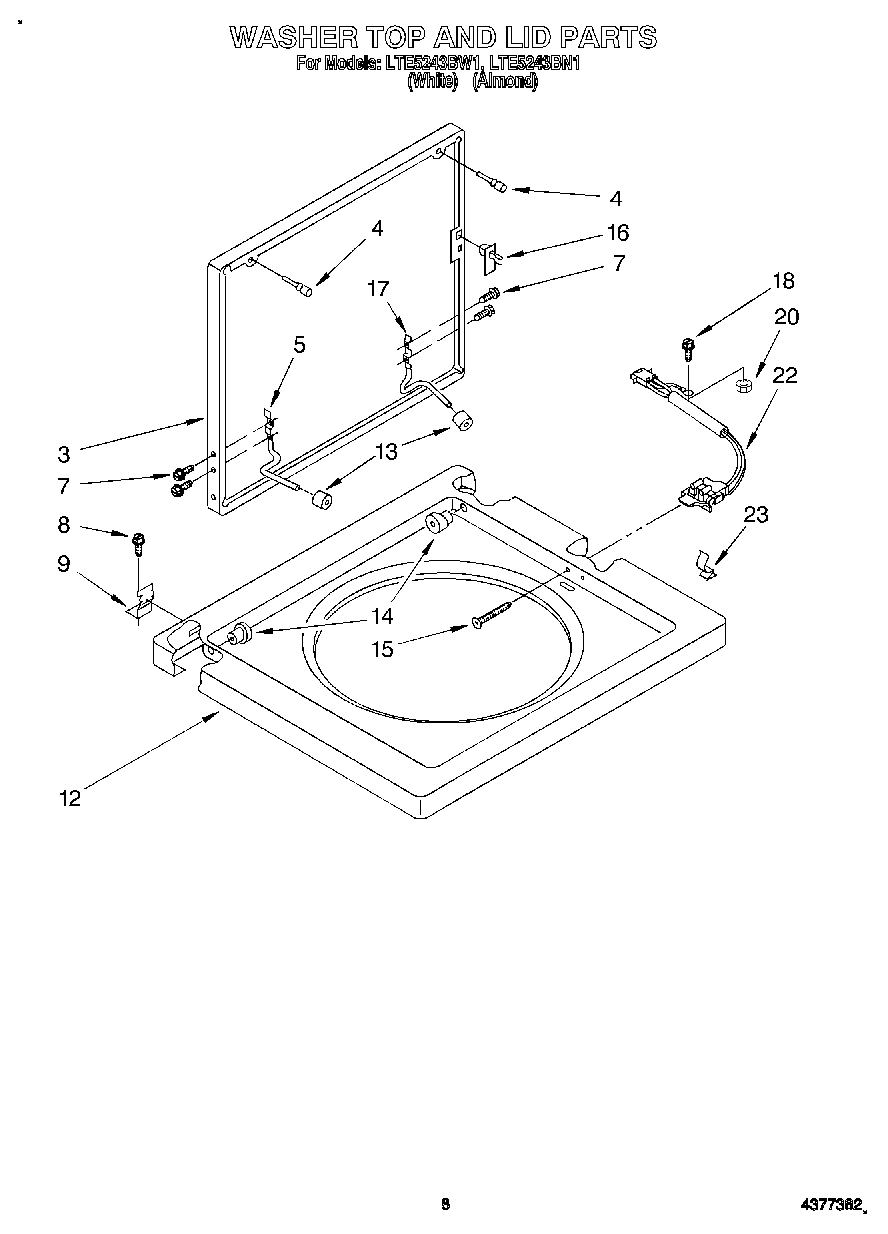 06 - WASHER TOP AND LID