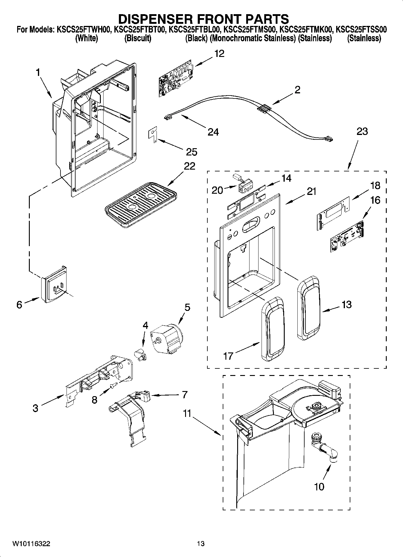 08 - DISPENSER FRONT PARTS