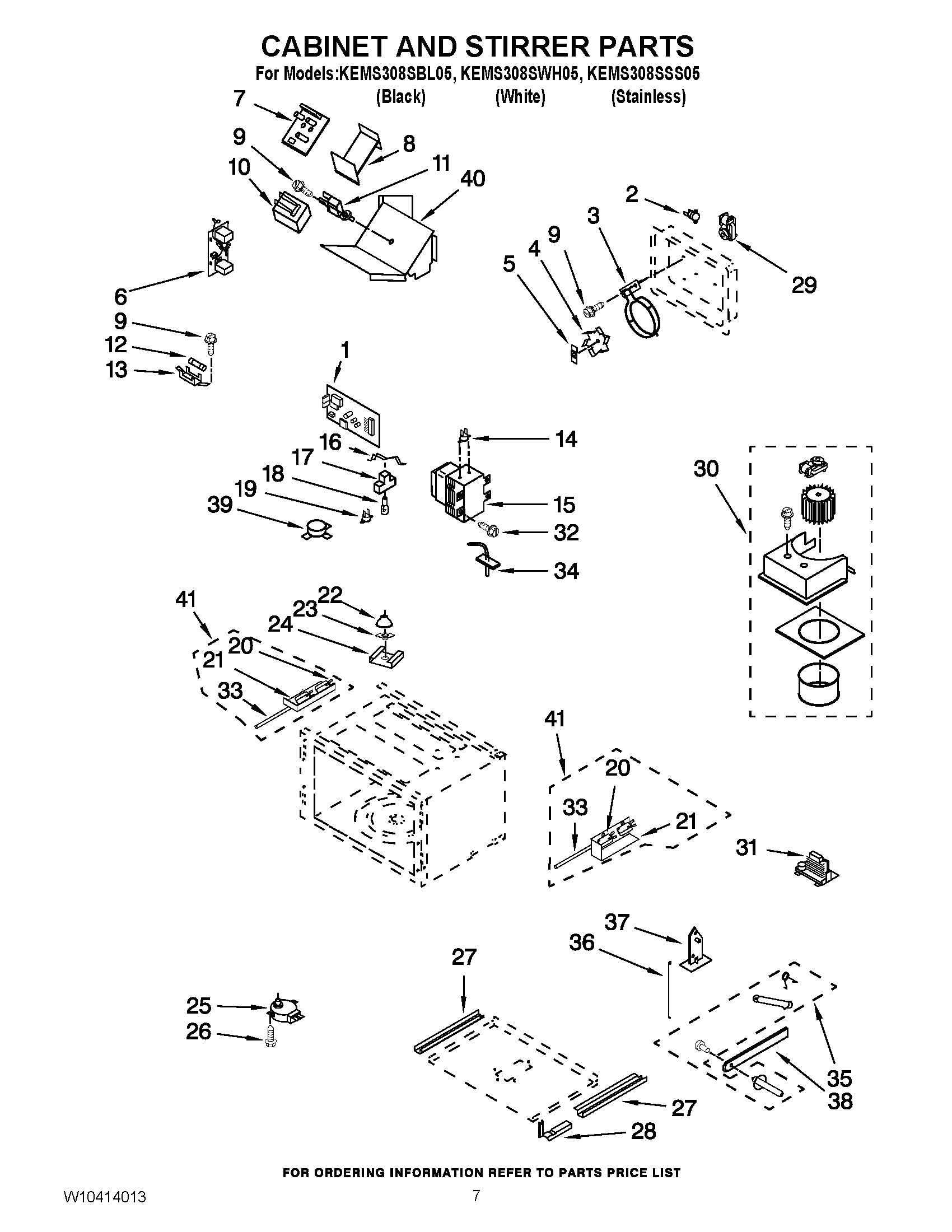 06 - CABINET AND STIRRER PARTS