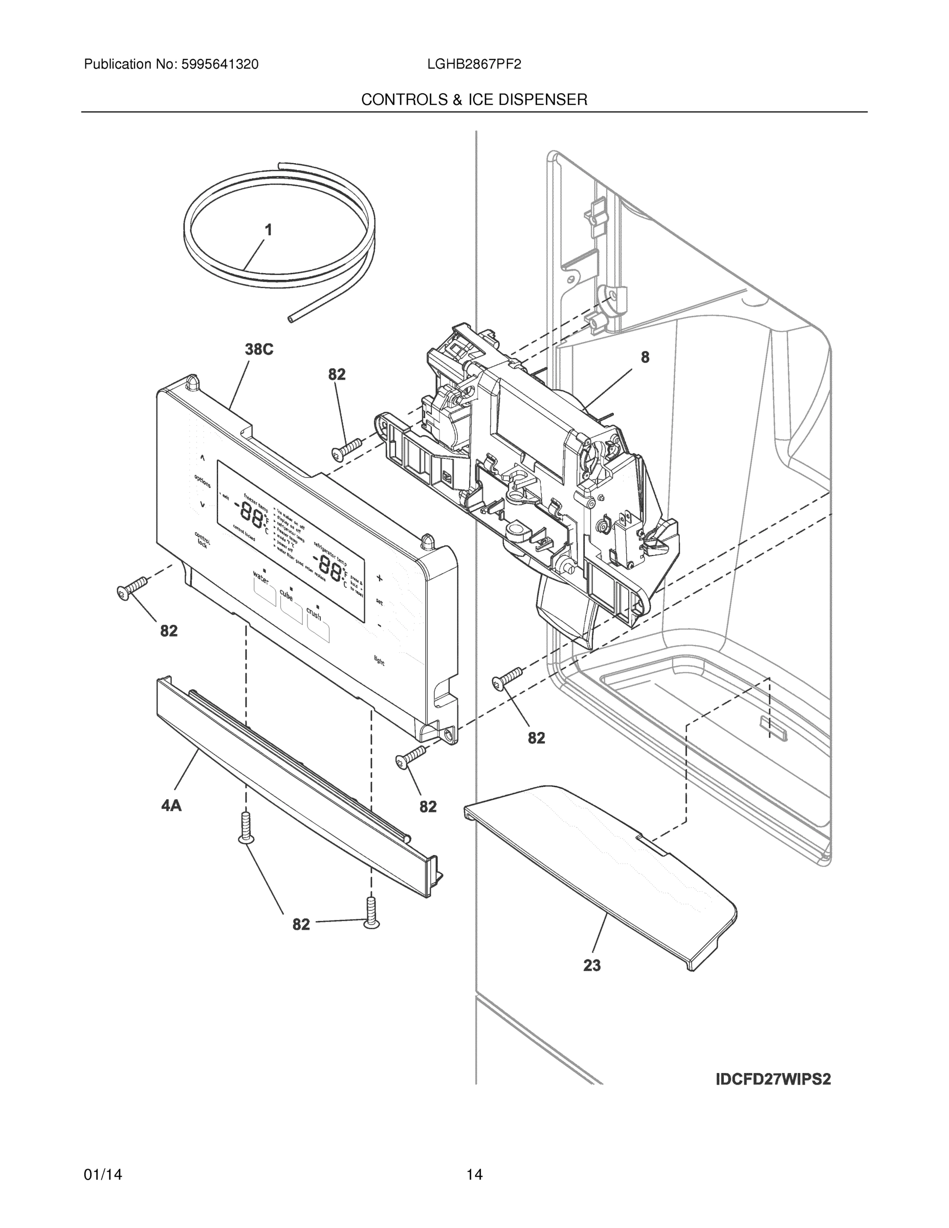13 - CONTROLS & ICE DISPENSER