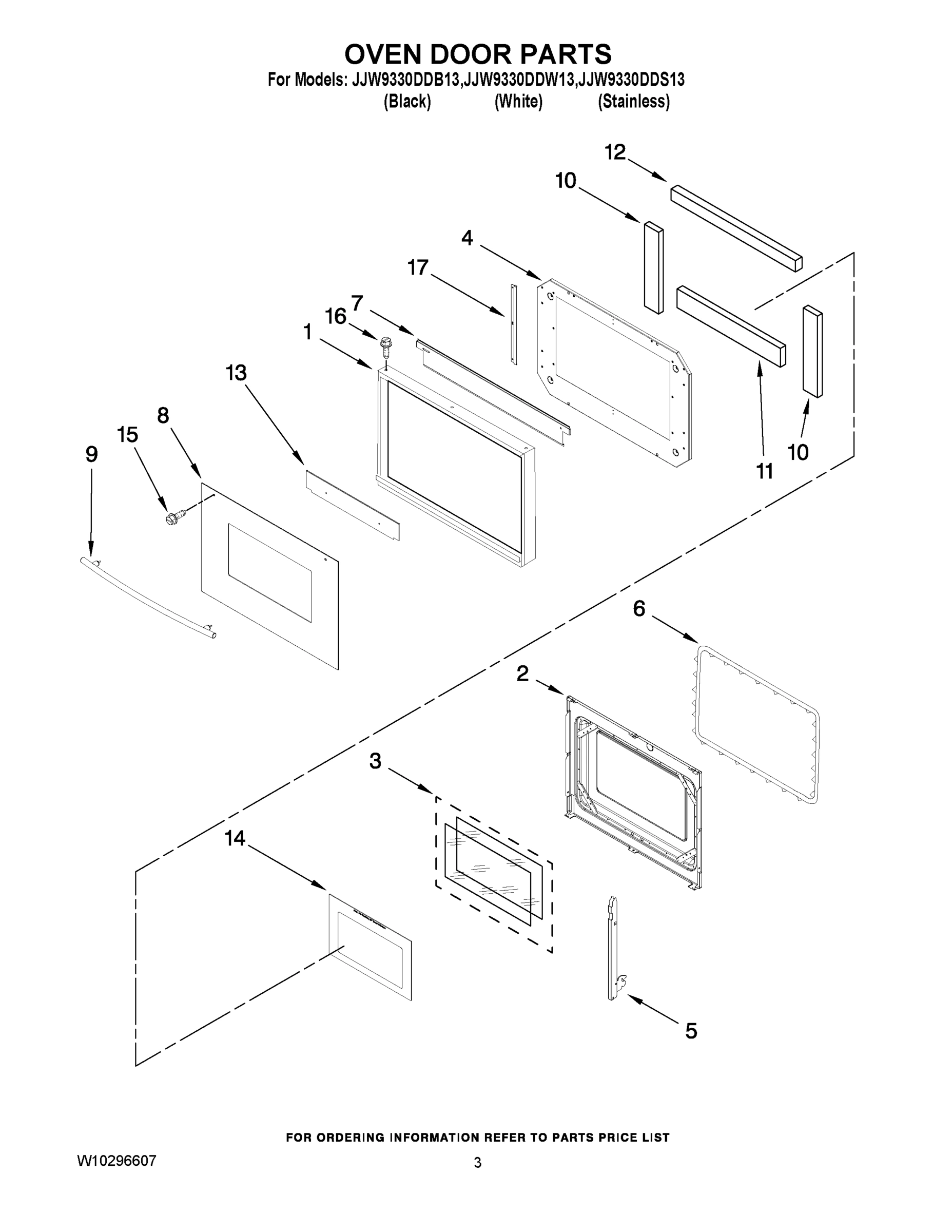 02 - OVEN DOOR PARTS