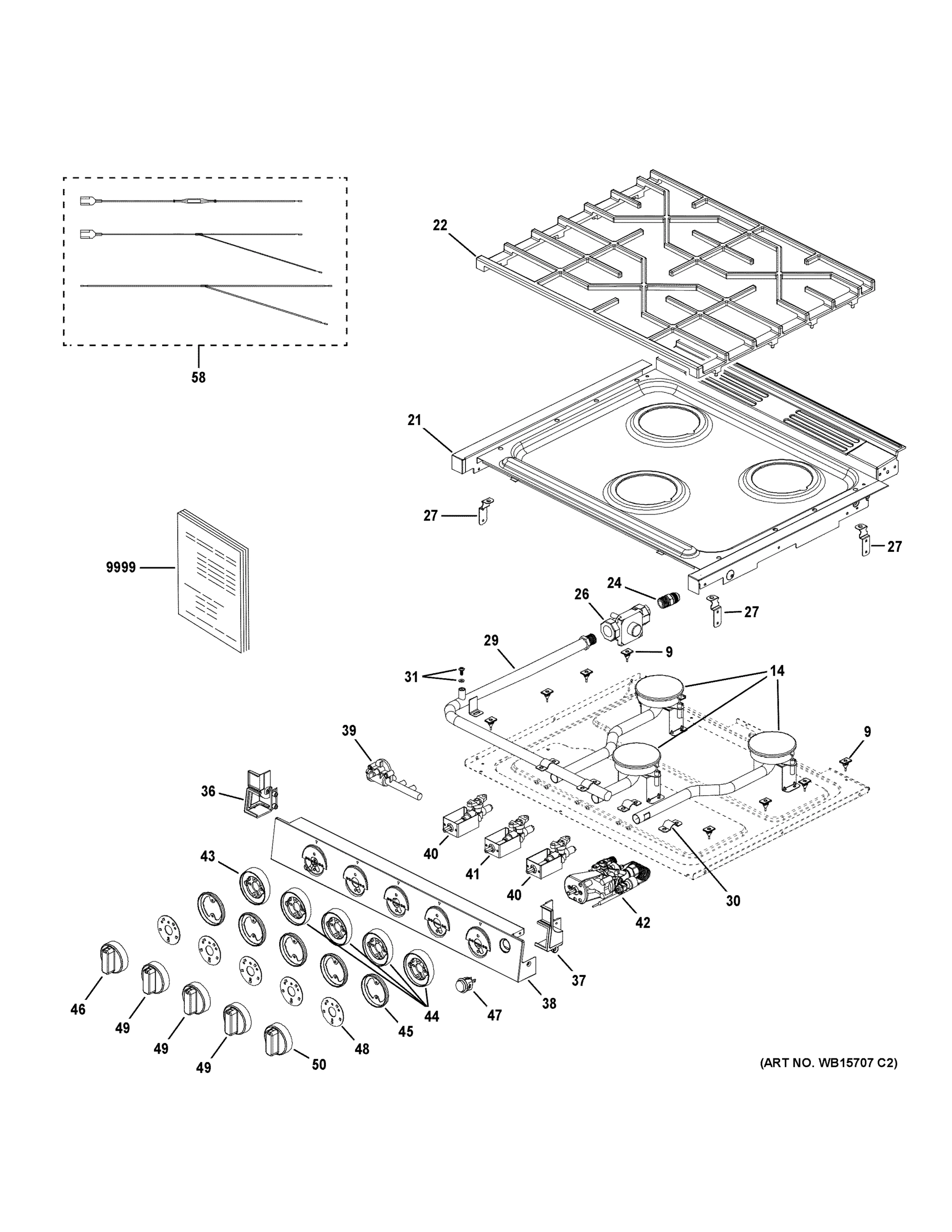CONTROL PANEL & COOKTOP