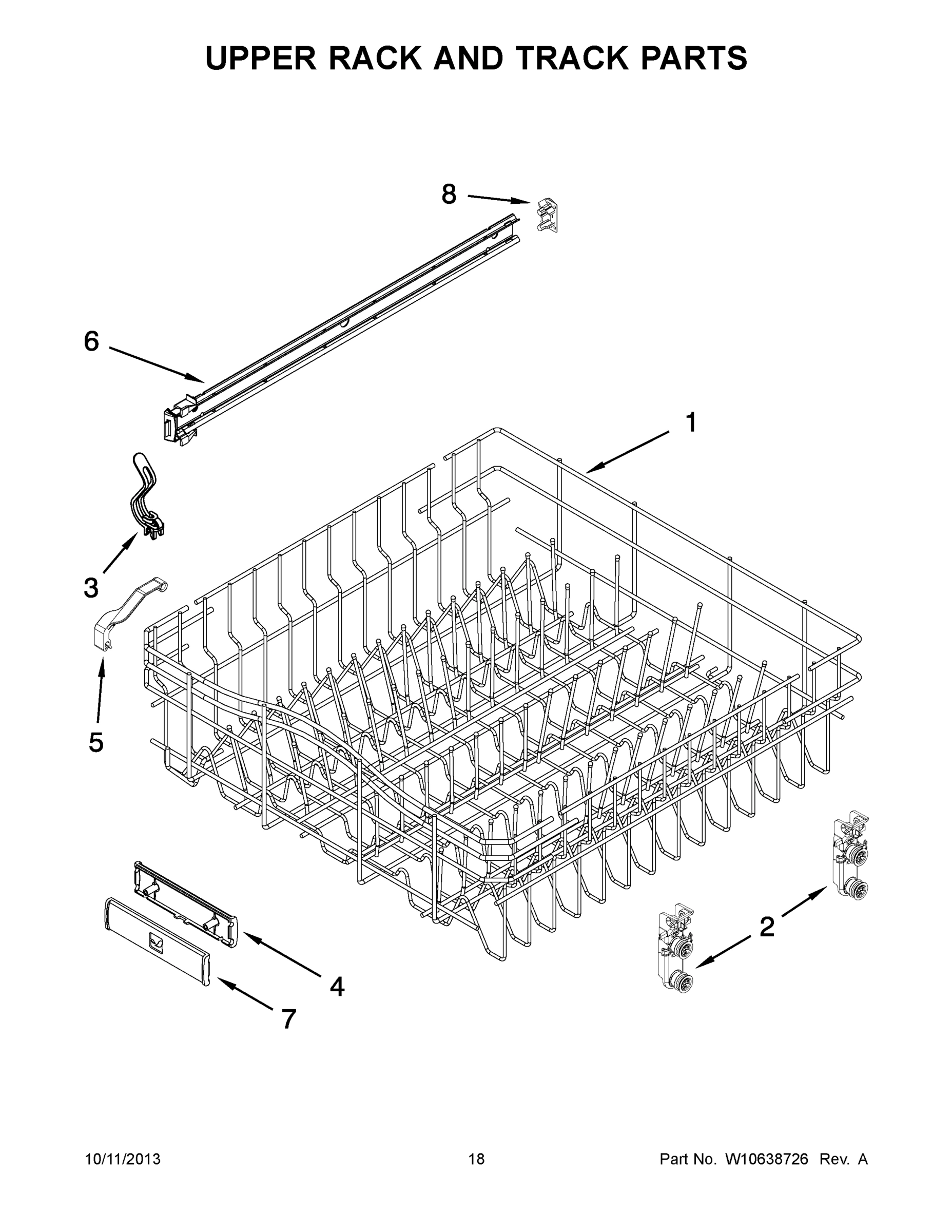 10 - UPPER RACK AND TRACK PARTS