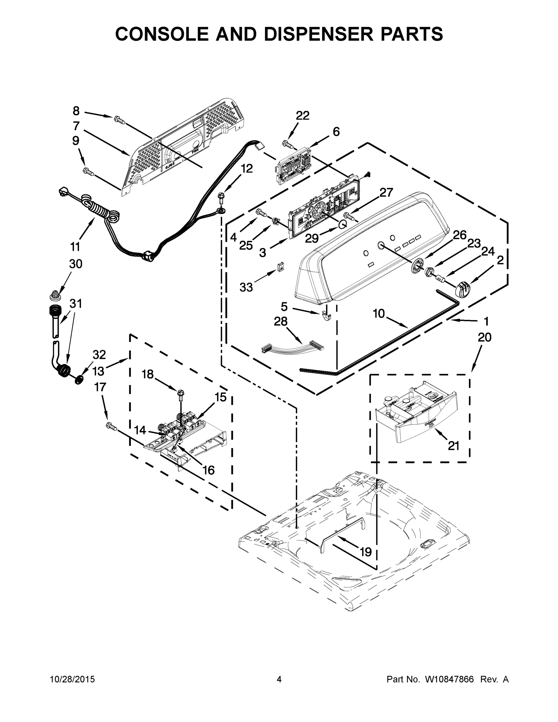 03 - CONSOLE AND DISPENSER PARTS