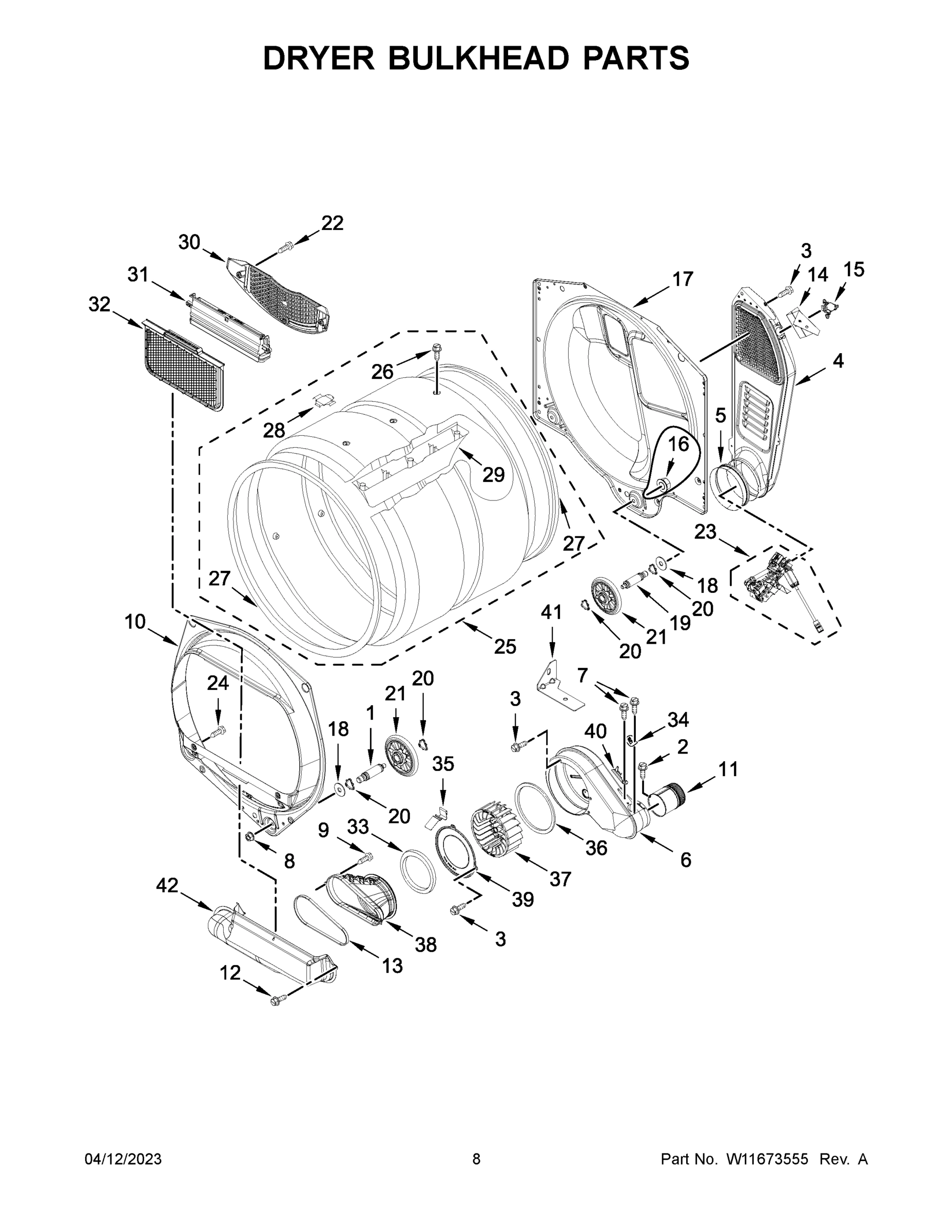05 - DRYER BULKHEAD PARTS