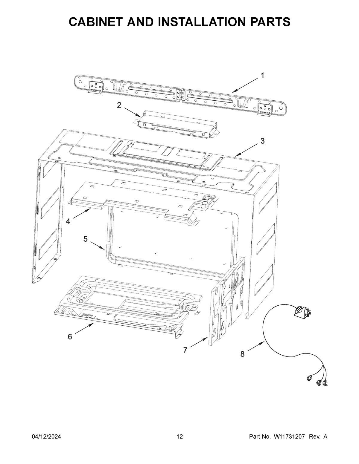 07 - CABINET AND INSTALLATION PARTS