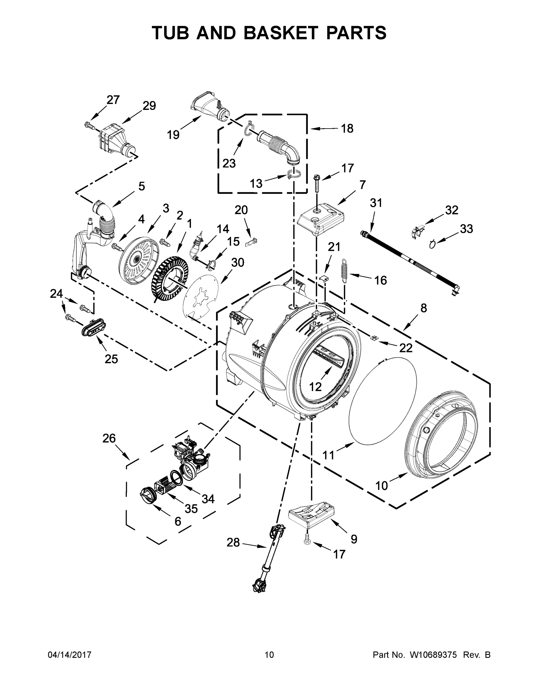 06 - TUB AND BASKET PARTS