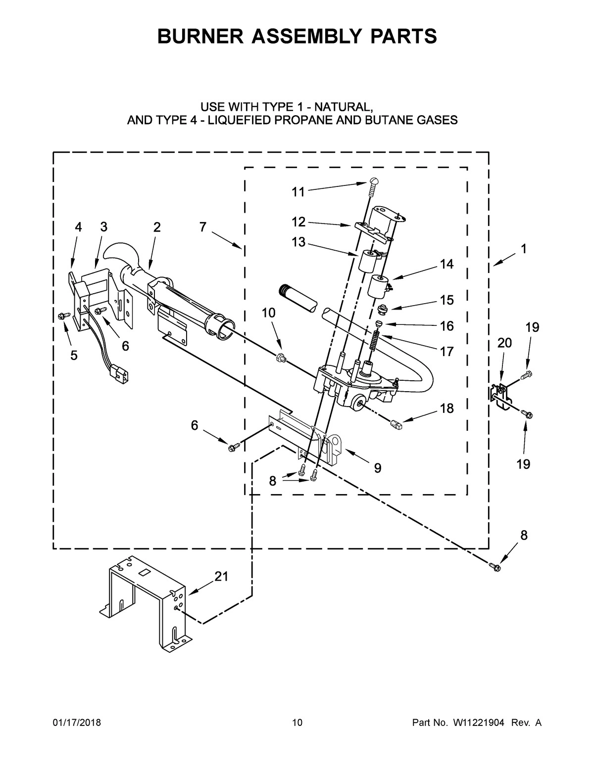 06 - BURNER ASSEMBLY PARTS