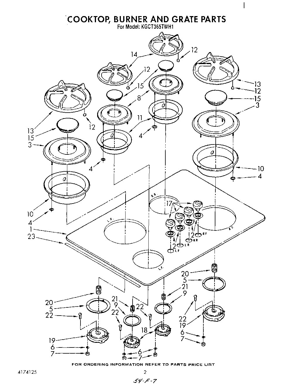 02 - COOKTOP, BURNER, AND GRATE