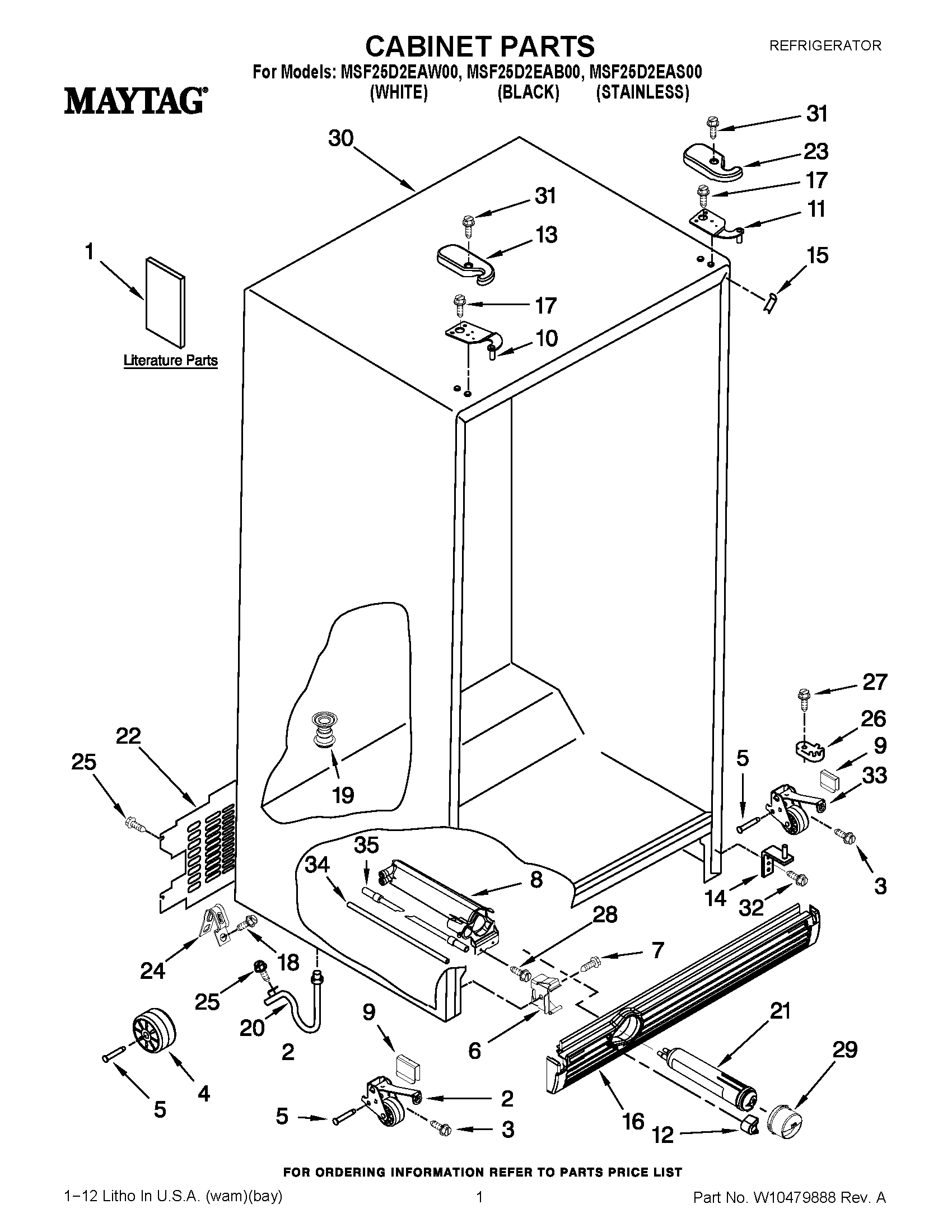01 - CABINET PARTS