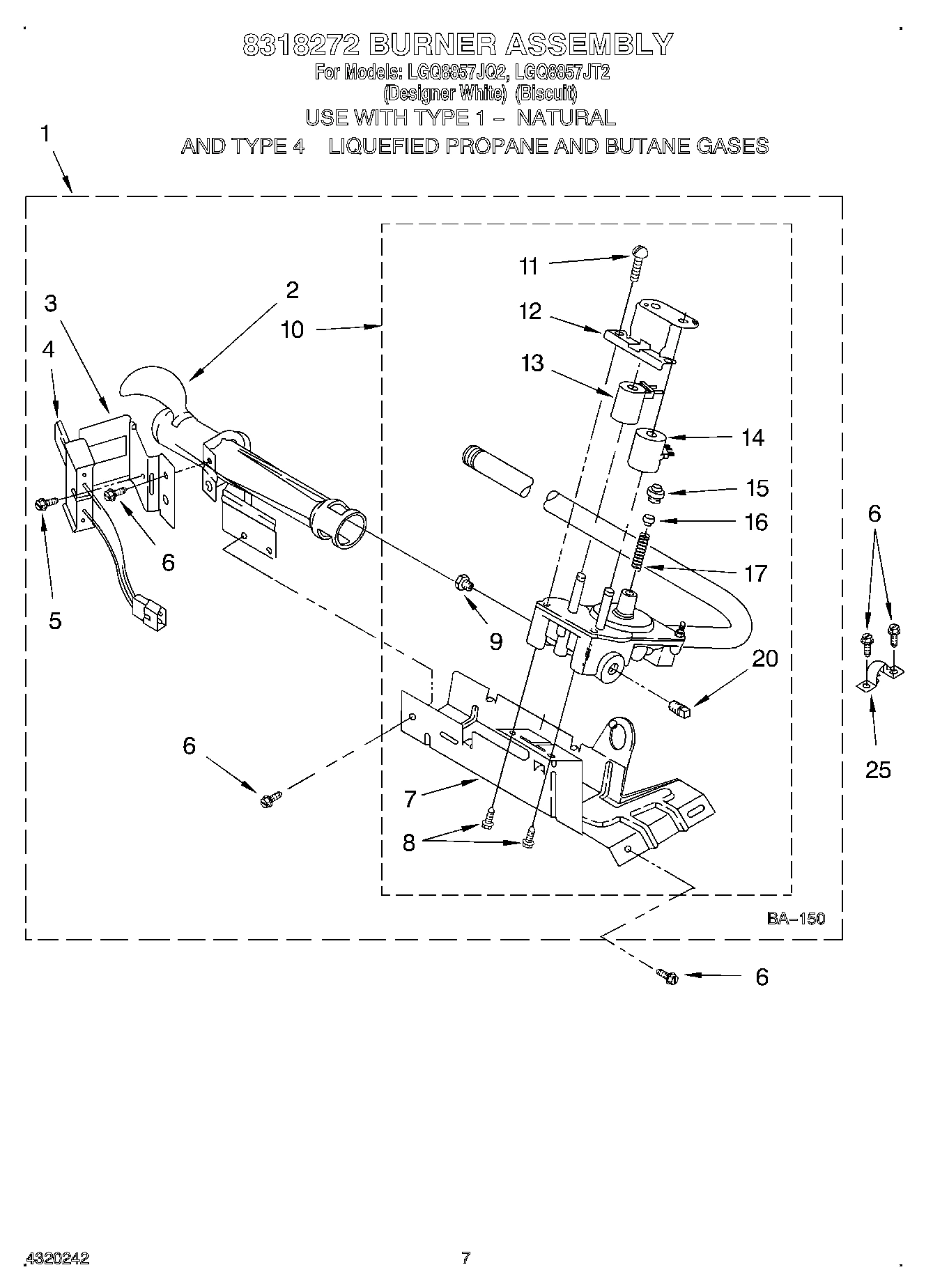04 - 8318272 BURNER ASSEMBLY