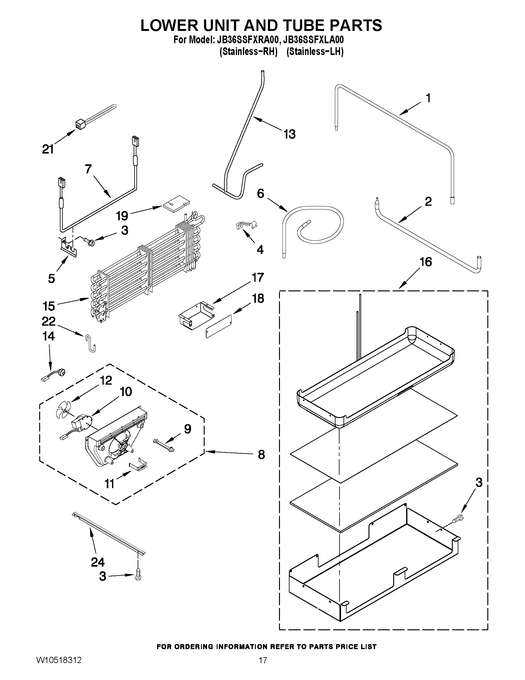 10 - LOWER UNIT AND TUBE PARTS