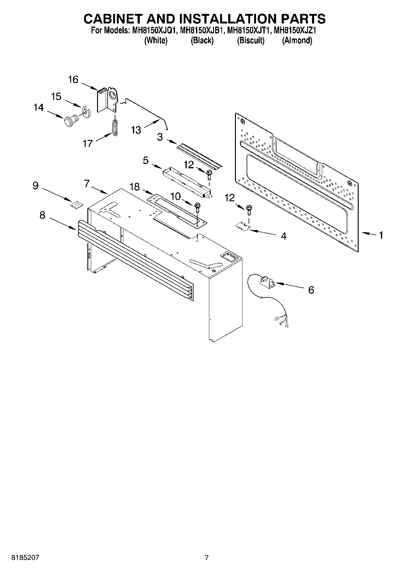 06 - CABINET AND INSTALLATION PARTS