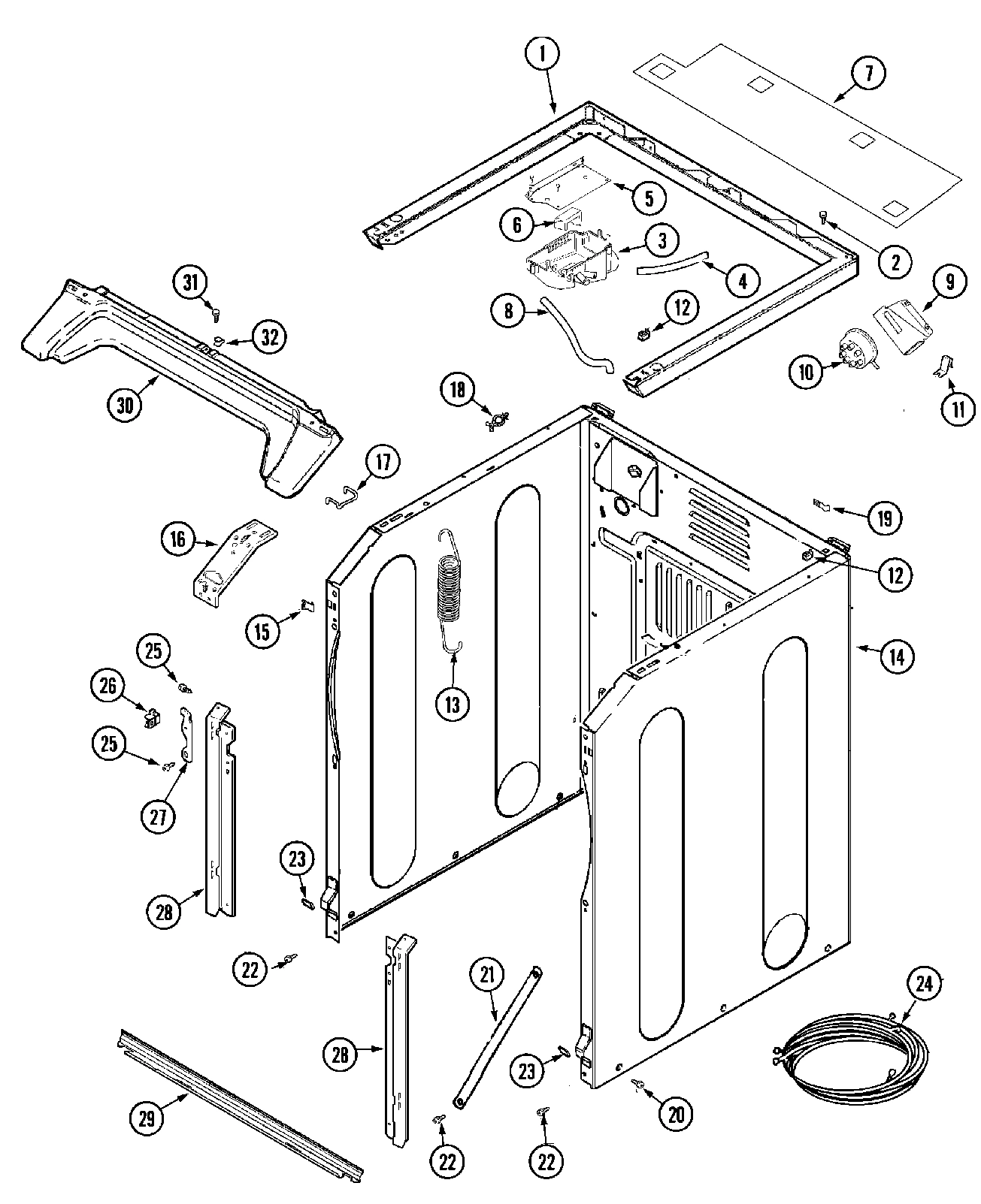 08 - CABINET-FRONT (WASHER)