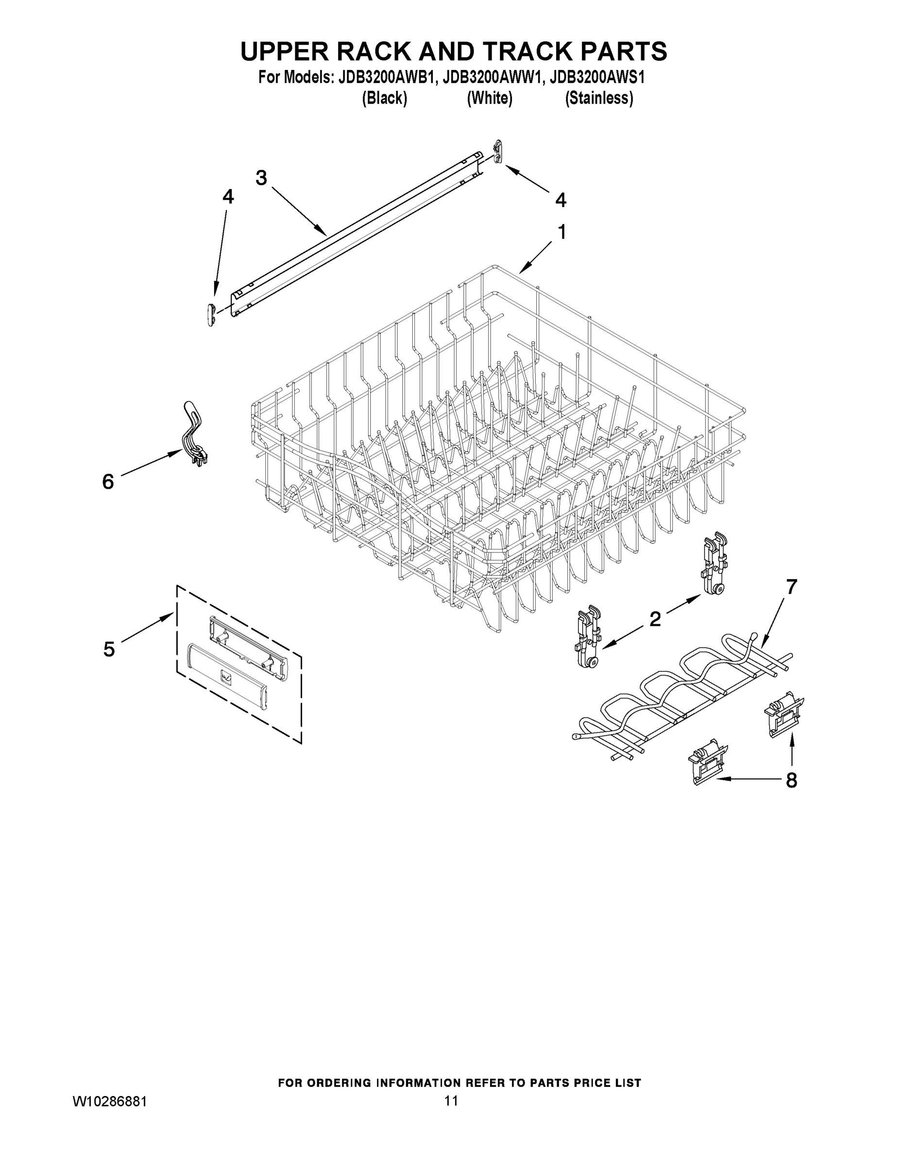 09 - UPPER RACK AND TRACK PARTS
