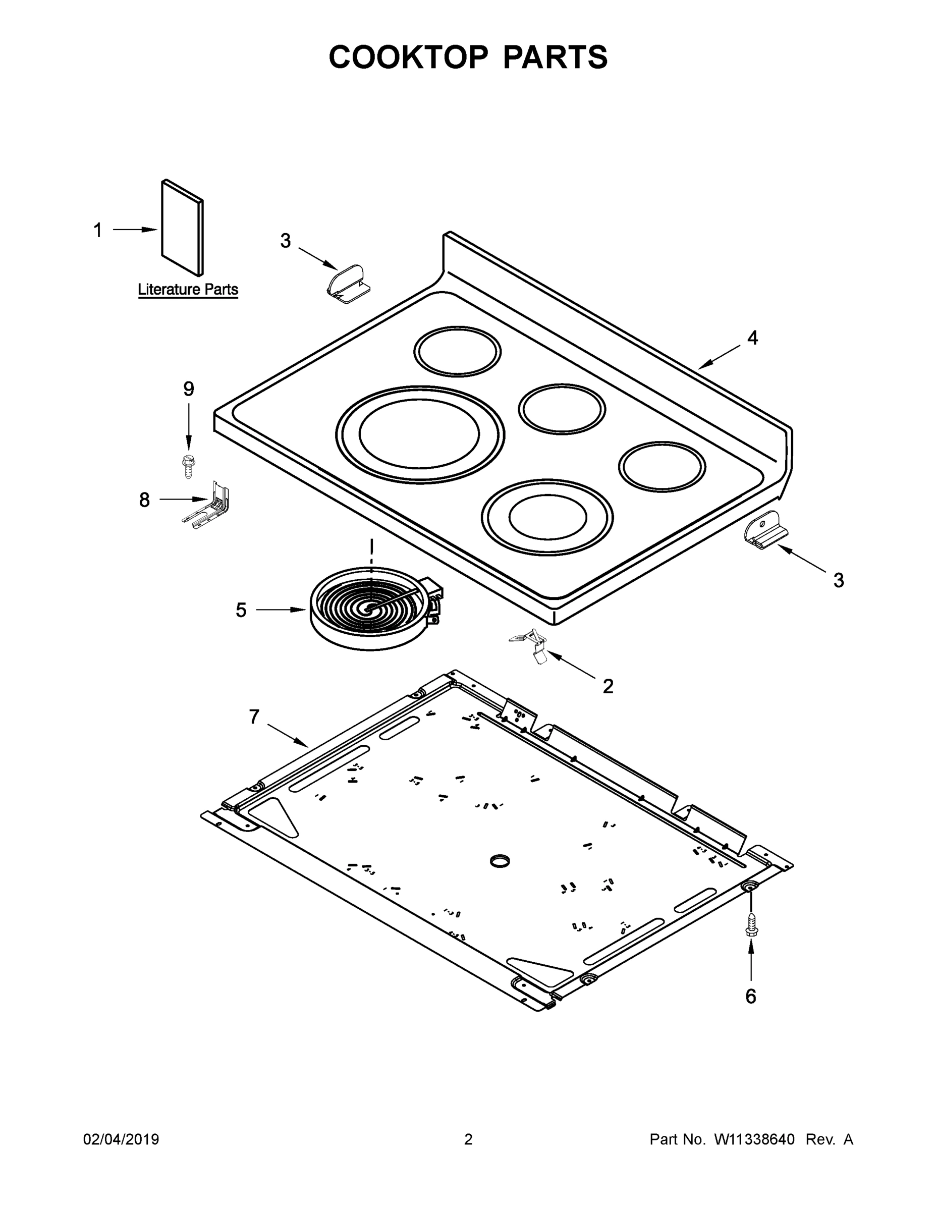 02 - COOKTOP PARTS