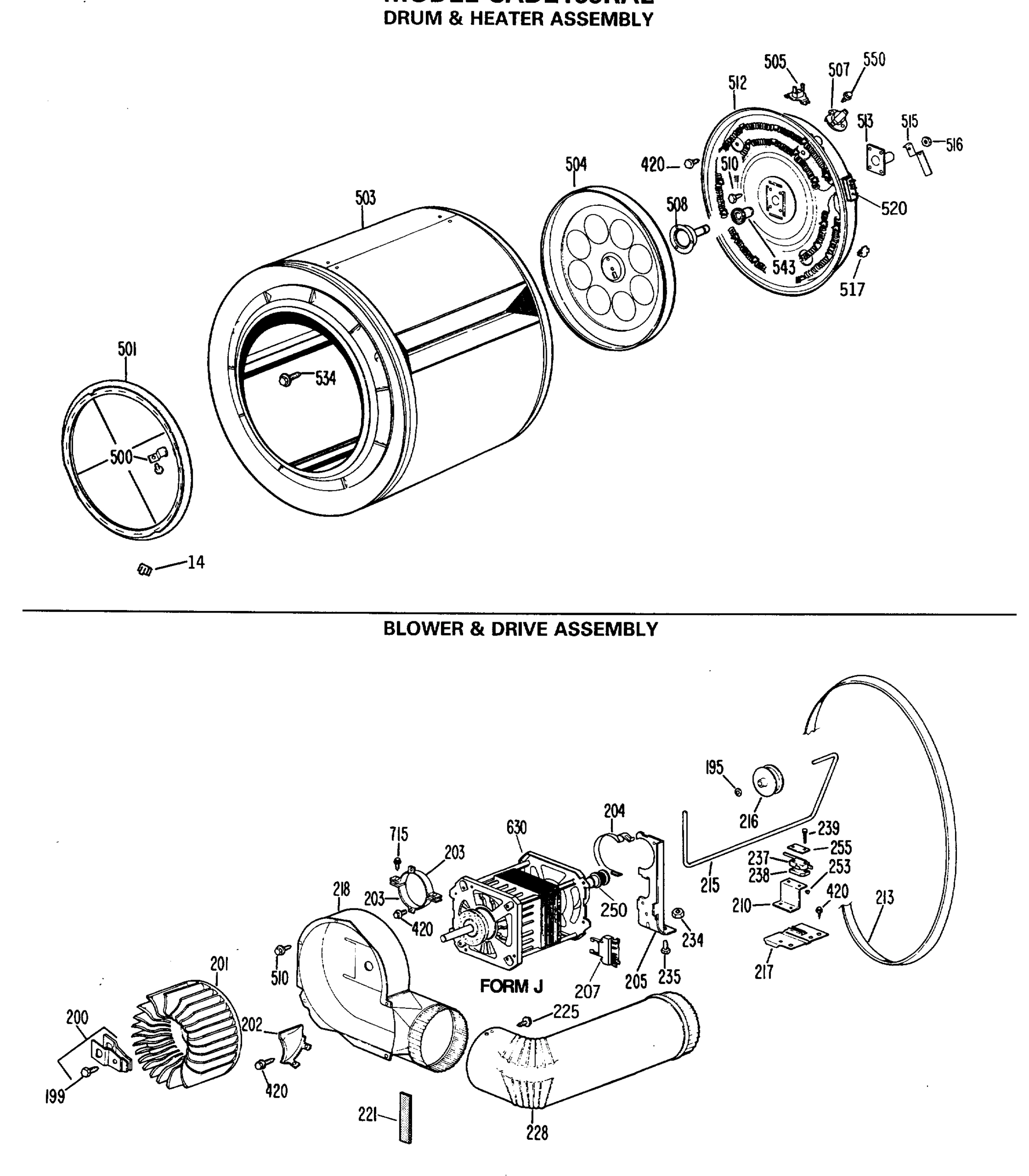 DRUM & HEATER ASSEMBLY