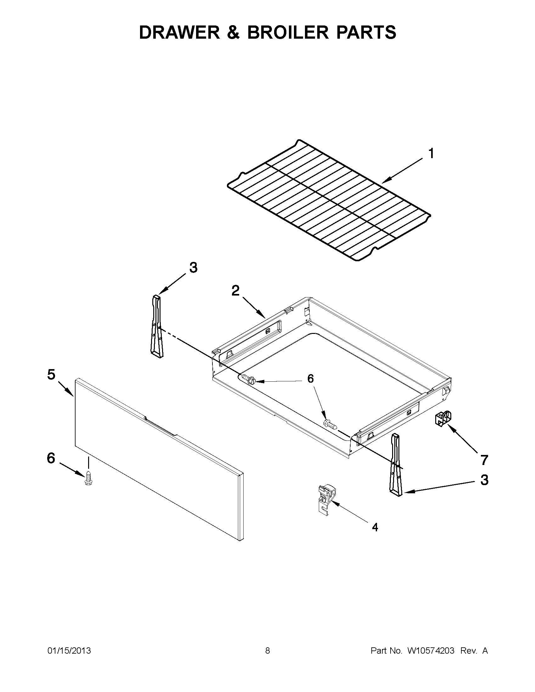 04 - DRAWER & BROILER PARTS