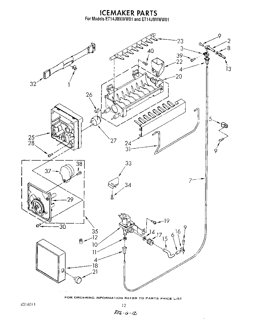 09 - ICEMAKER , LIT/OPTIONAL